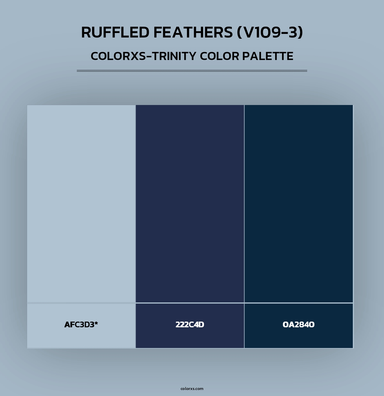 Ruffled Feathers (V109-3) - Colorxs Trinity Palette