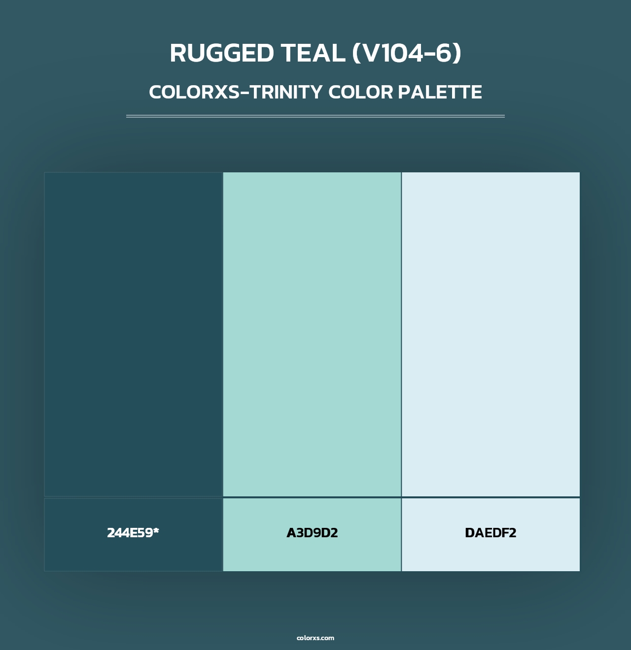 Rugged Teal (V104-6) - Colorxs Trinity Palette