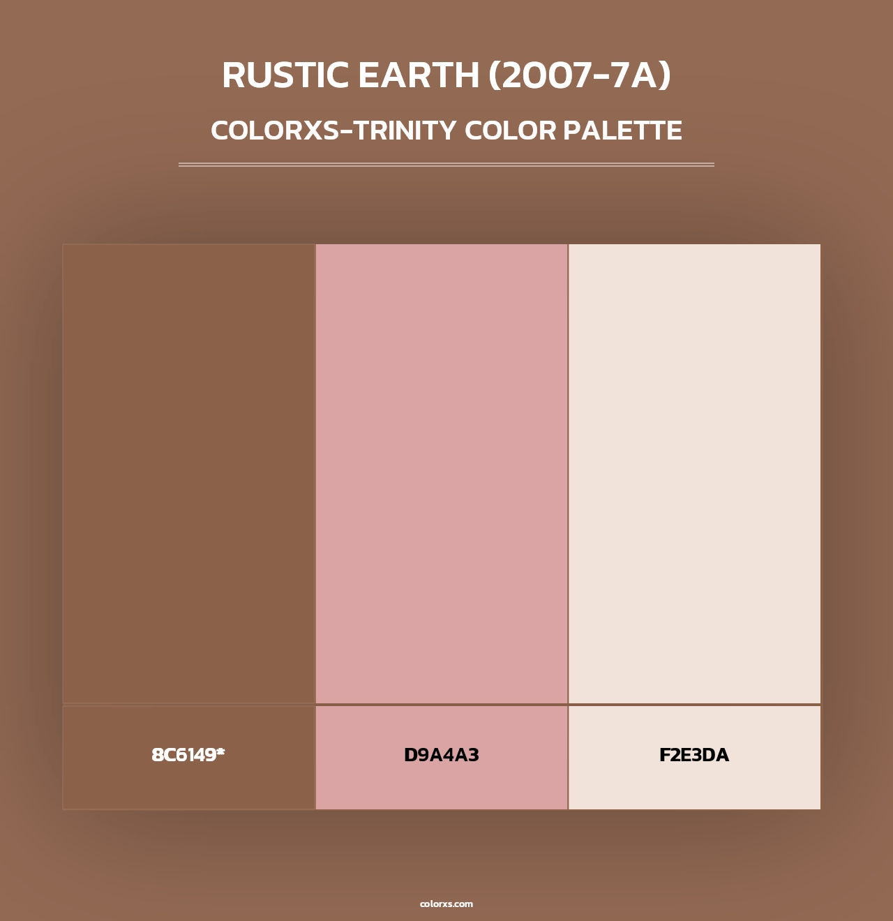 Rustic Earth (2007-7A) - Colorxs Trinity Palette