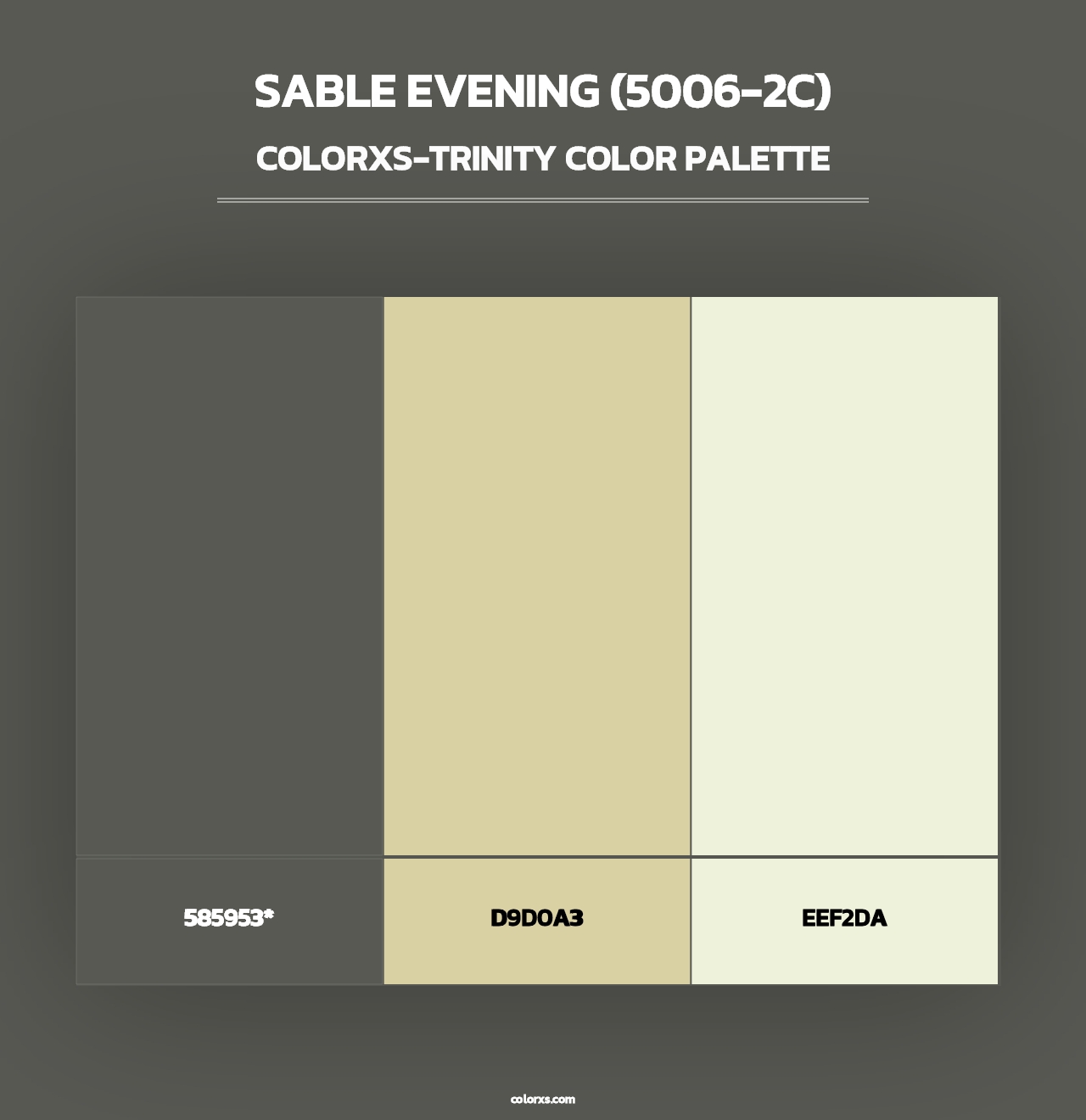 Sable Evening (5006-2C) - Colorxs Trinity Palette