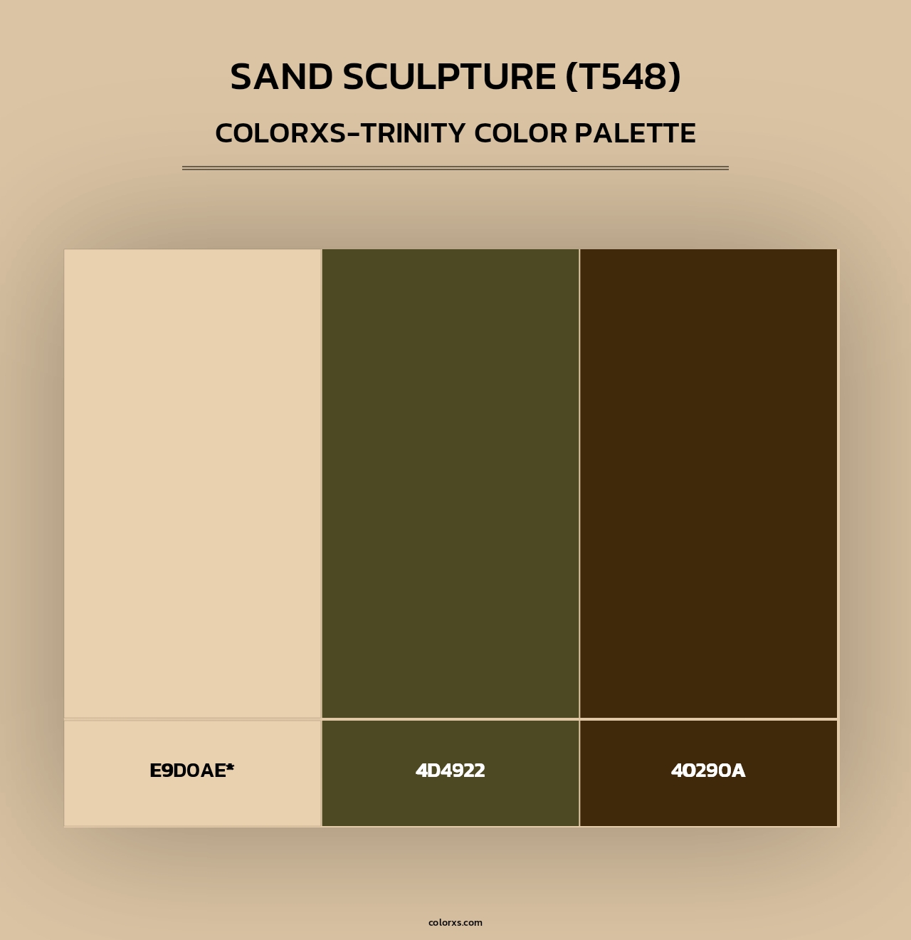 Sand Sculpture (T548) - Colorxs Trinity Palette