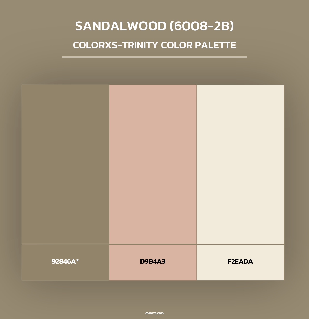 Sandalwood (6008-2B) - Colorxs Trinity Palette