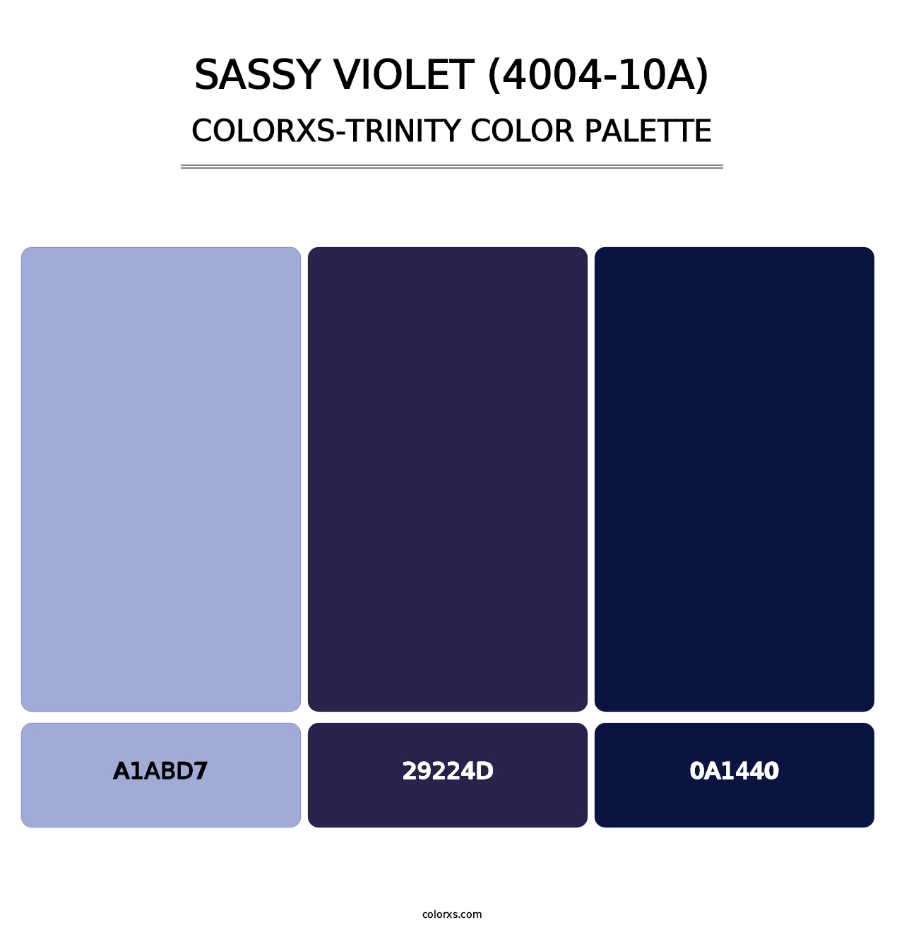 Sassy Violet (4004-10A) - Colorxs Trinity Palette