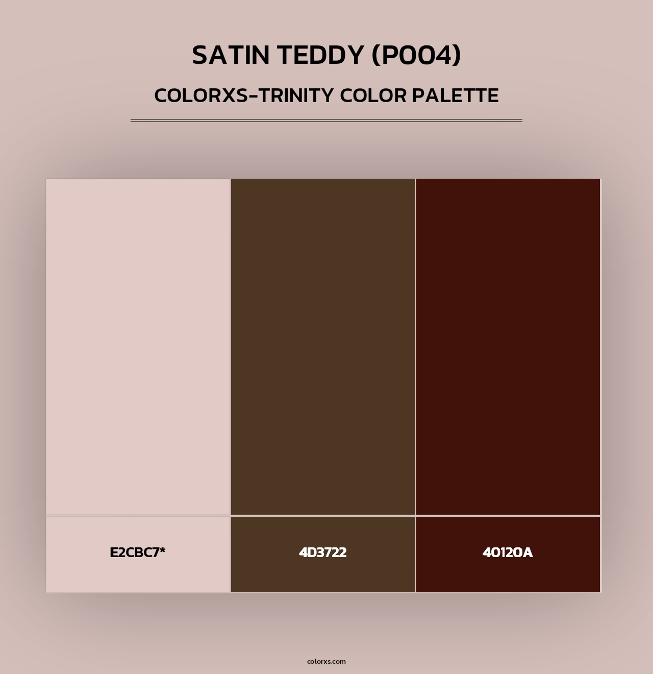 Satin Teddy (P004) - Colorxs Trinity Palette