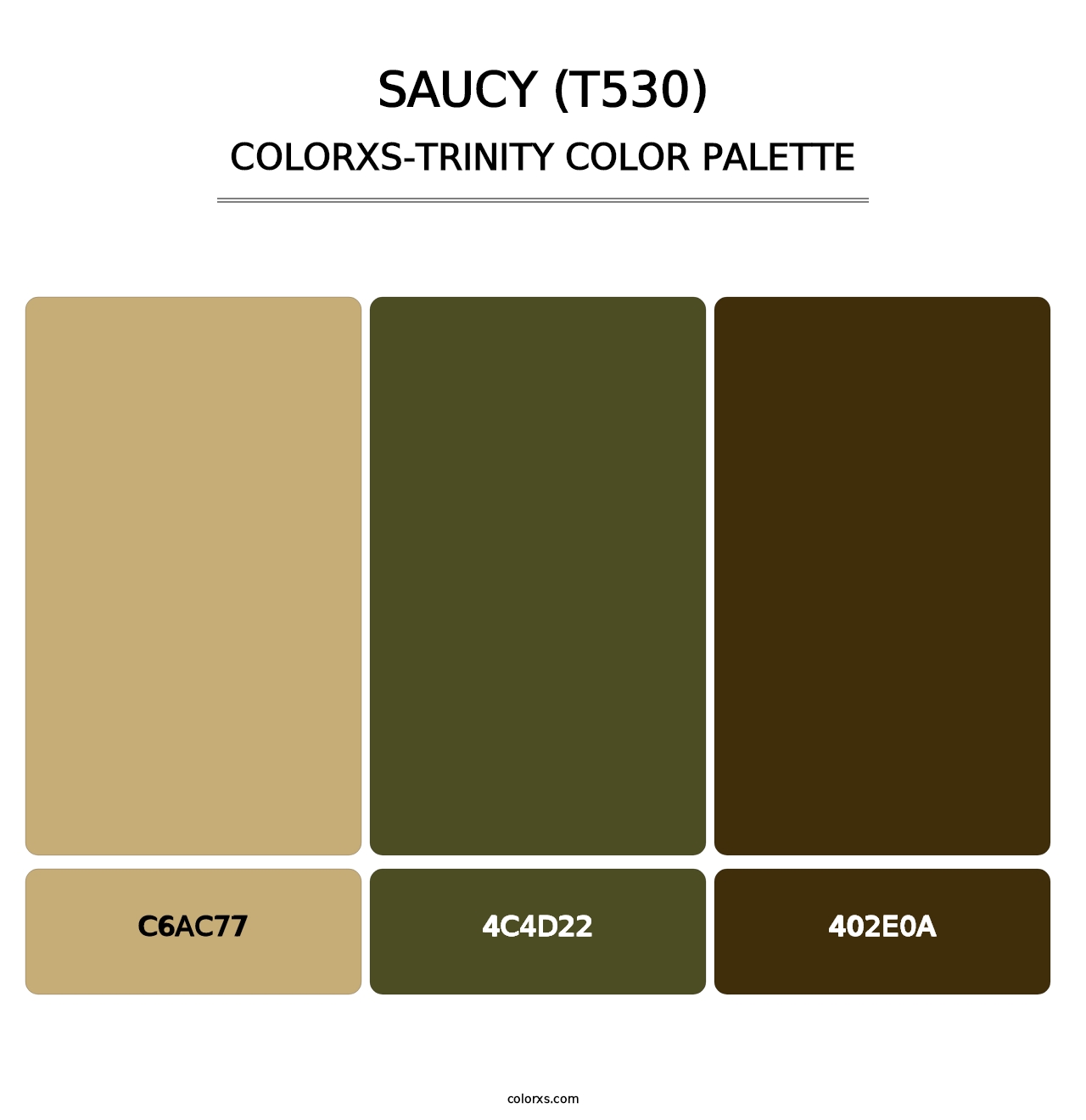 Saucy (T530) - Colorxs Trinity Palette
