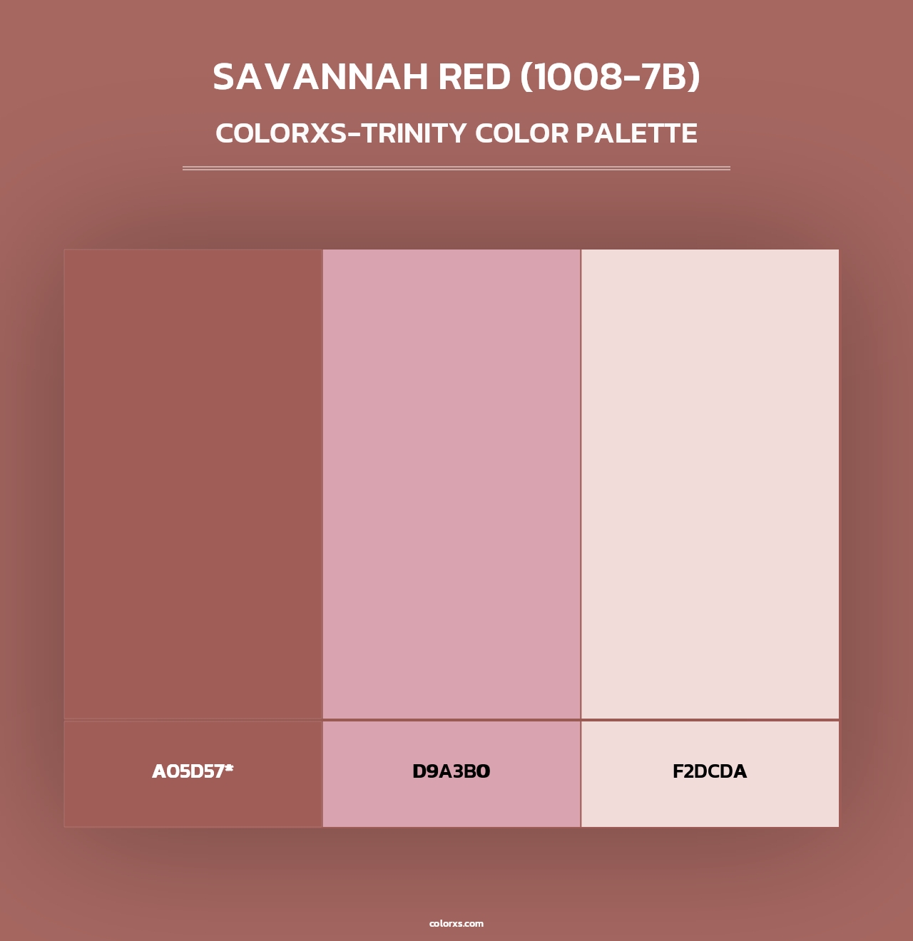 Savannah Red (1008-7B) - Colorxs Trinity Palette