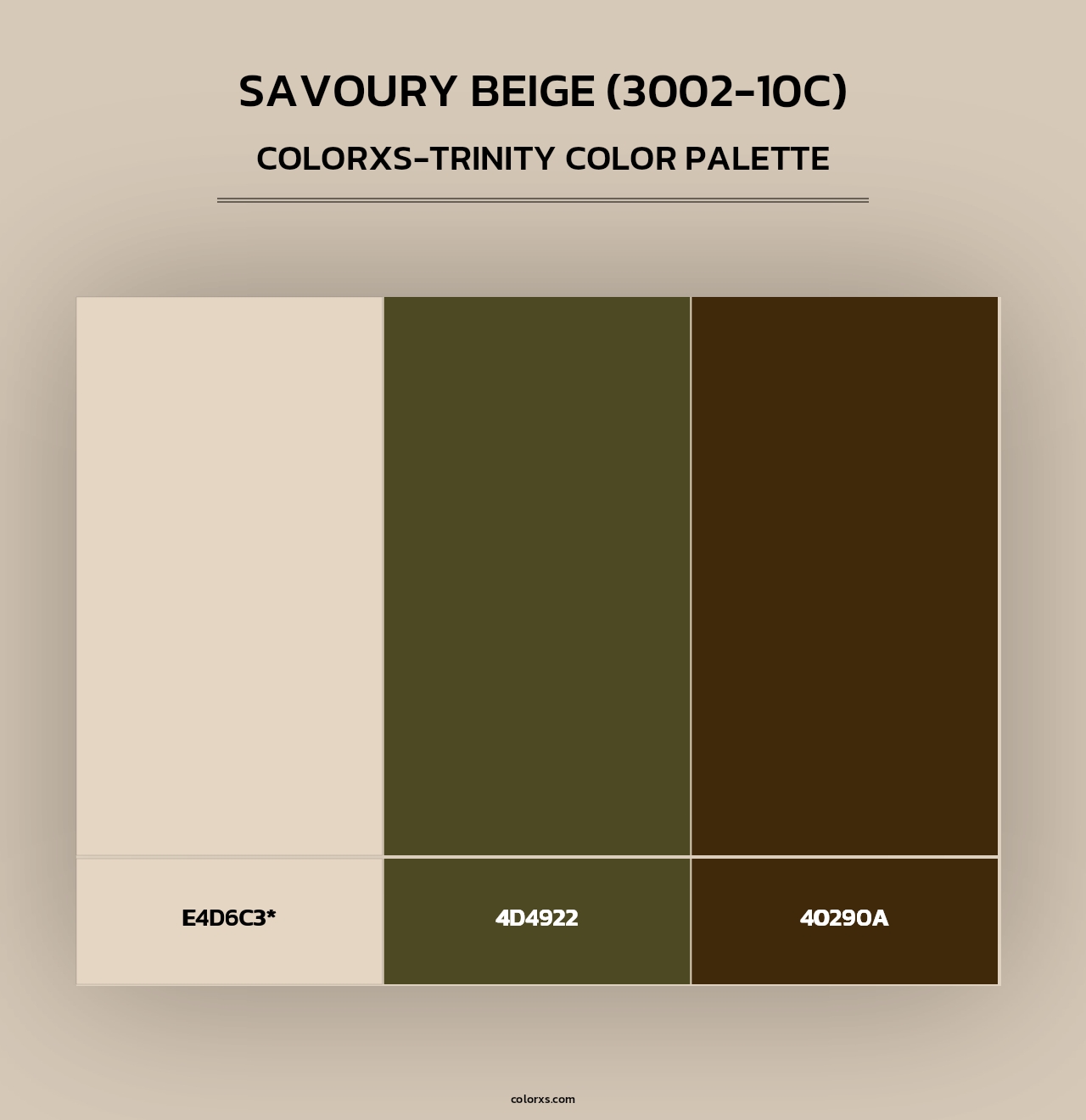Savoury Beige (3002-10C) - Colorxs Trinity Palette