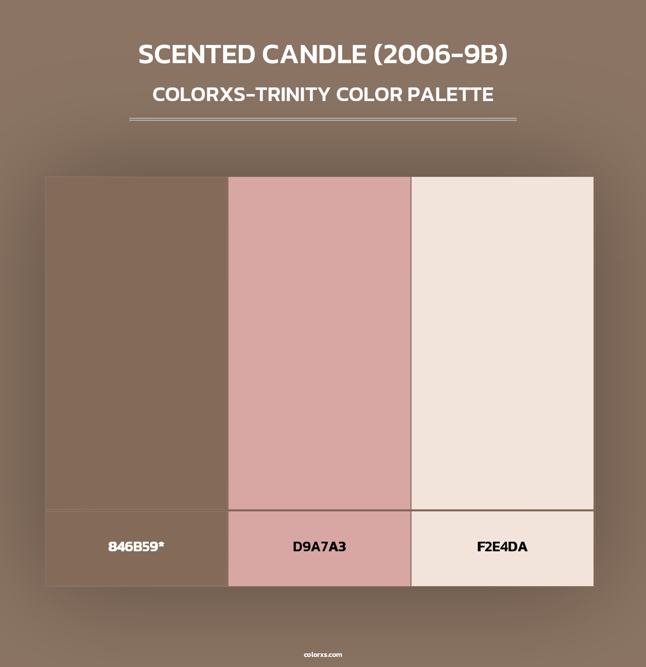 Scented Candle (2006-9B) - Colorxs Trinity Palette