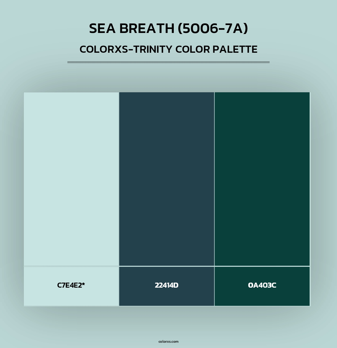 Sea Breath (5006-7A) - Colorxs Trinity Palette