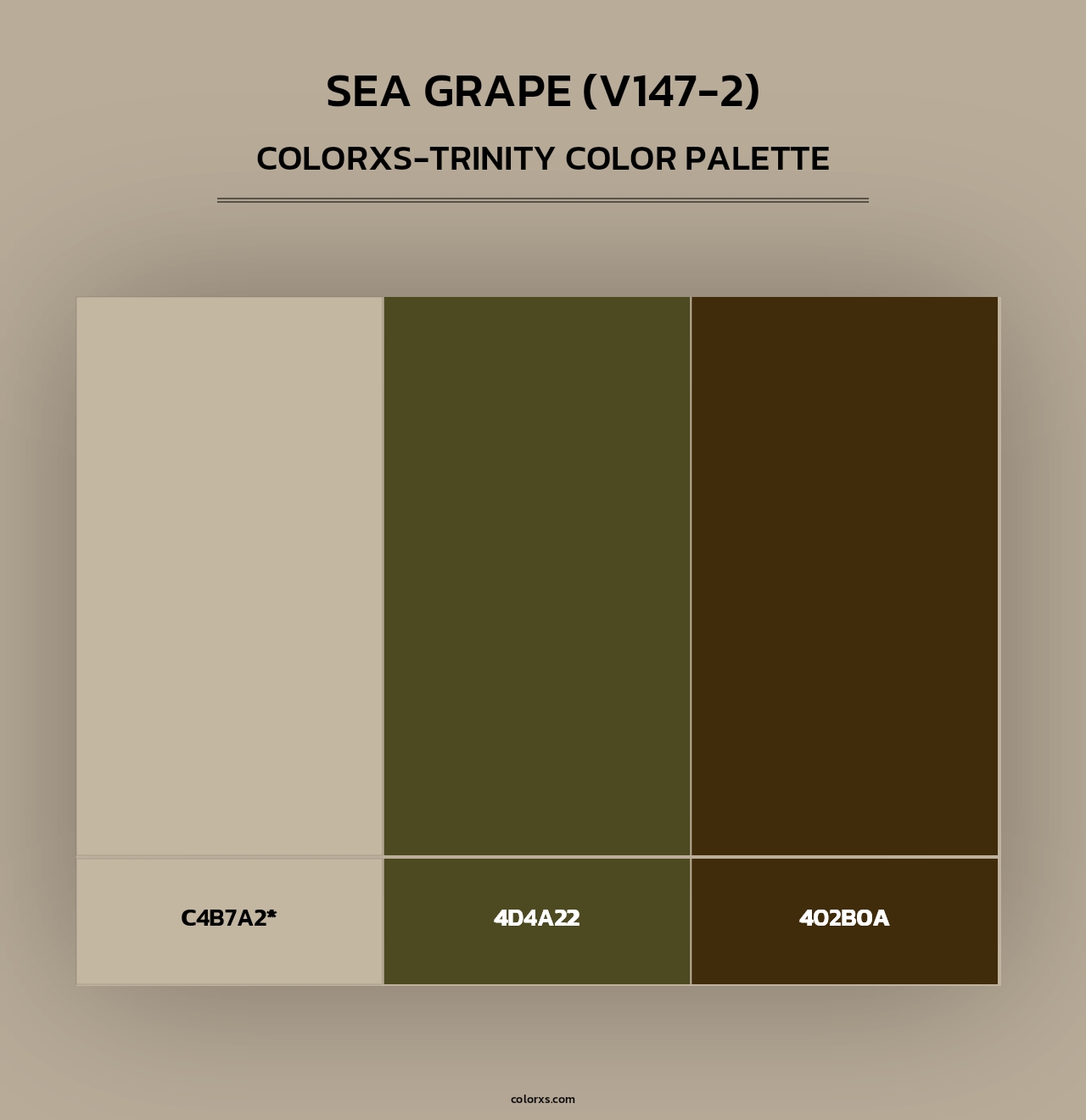 Sea Grape (V147-2) - Colorxs Trinity Palette