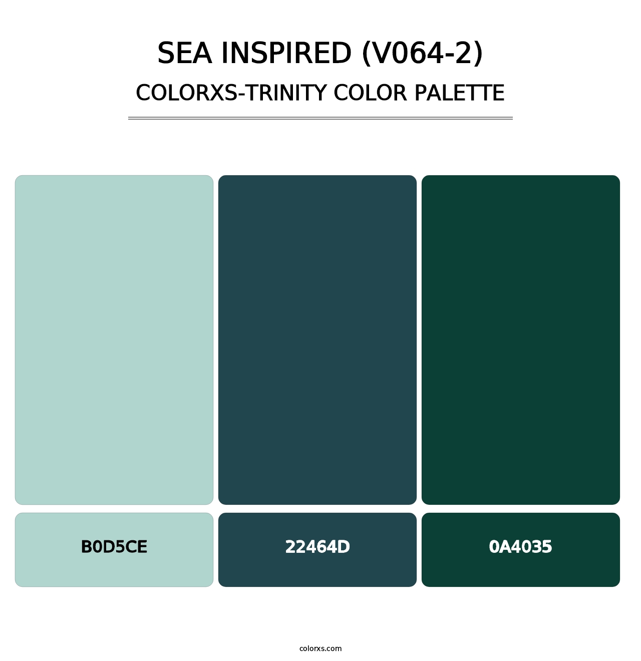 Sea Inspired (V064-2) - Colorxs Trinity Palette