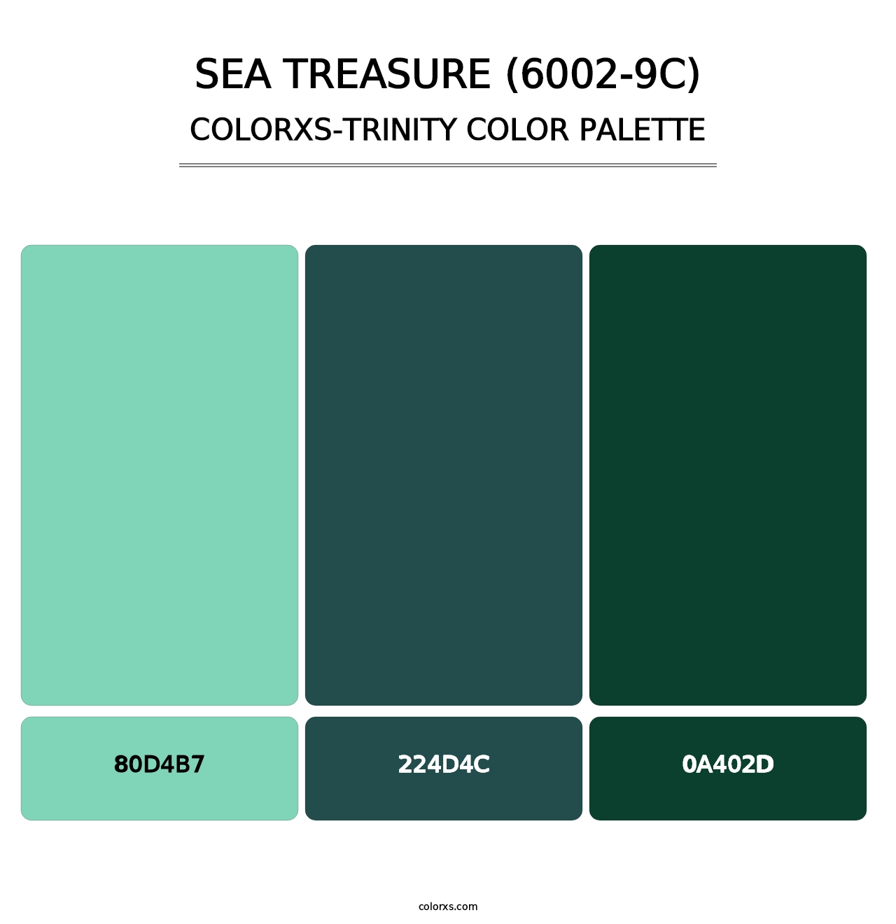 Sea Treasure (6002-9C) - Colorxs Trinity Palette