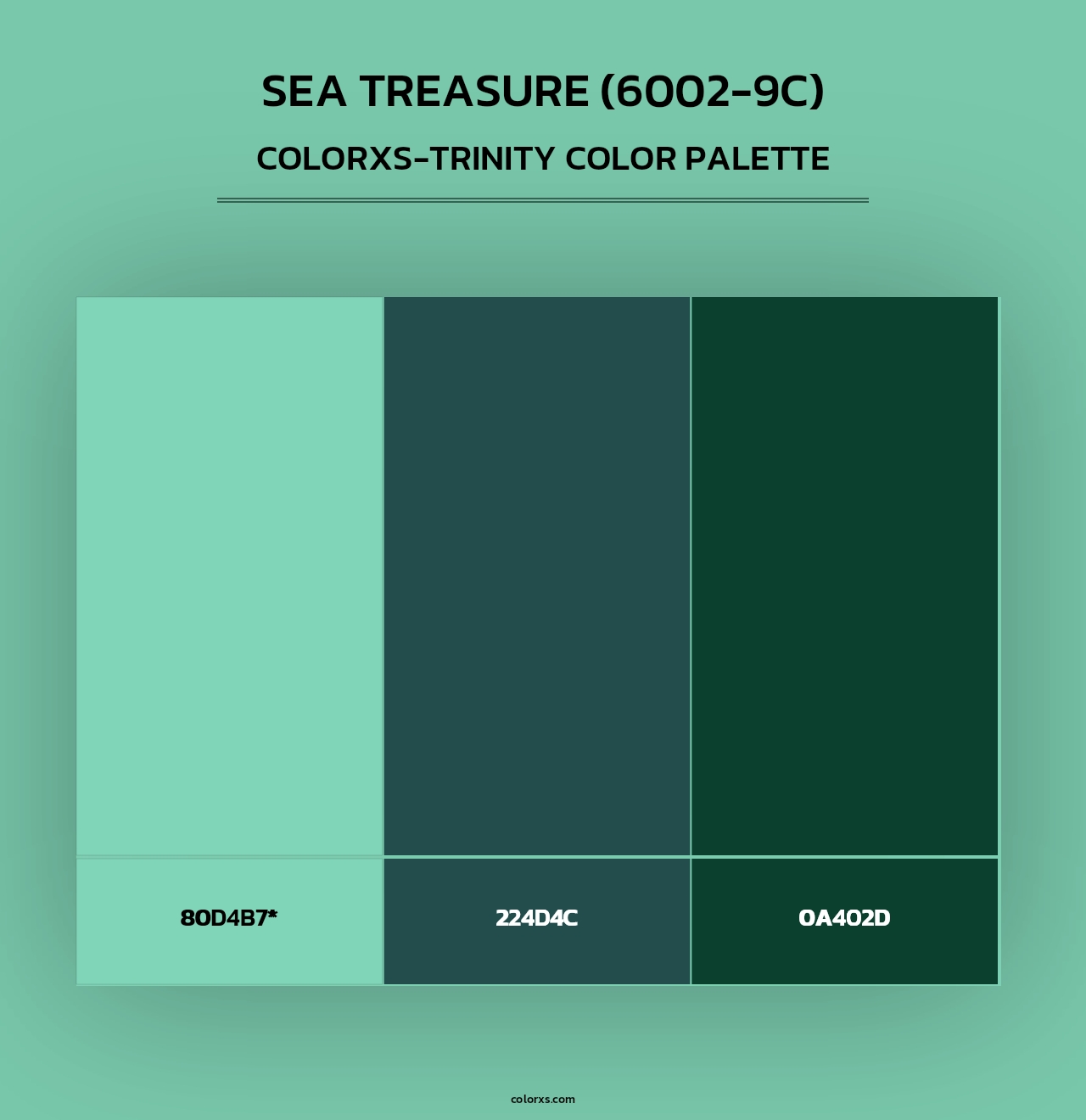 Sea Treasure (6002-9C) - Colorxs Trinity Palette