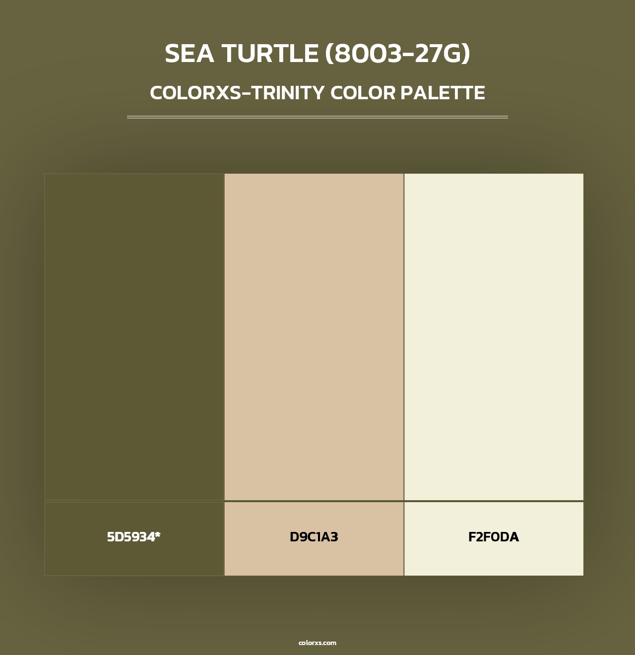Sea Turtle (8003-27G) - Colorxs Trinity Palette