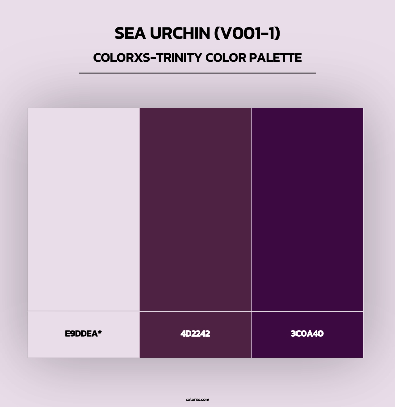 Sea Urchin (V001-1) - Colorxs Trinity Palette