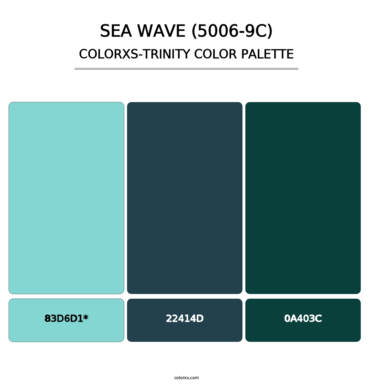 Sea Wave (5006-9C) - Colorxs Trinity Palette
