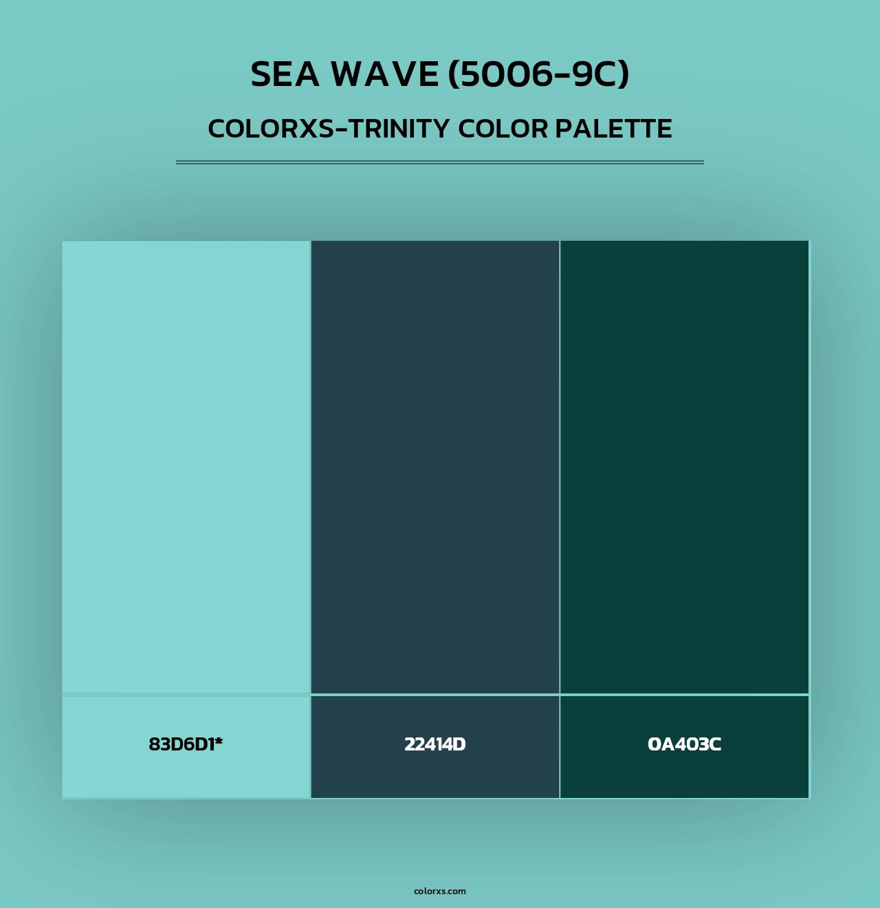 Sea Wave (5006-9C) - Colorxs Trinity Palette