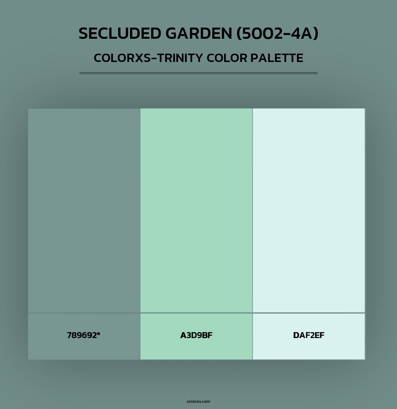 Secluded Garden (5002-4A) - Colorxs Trinity Palette