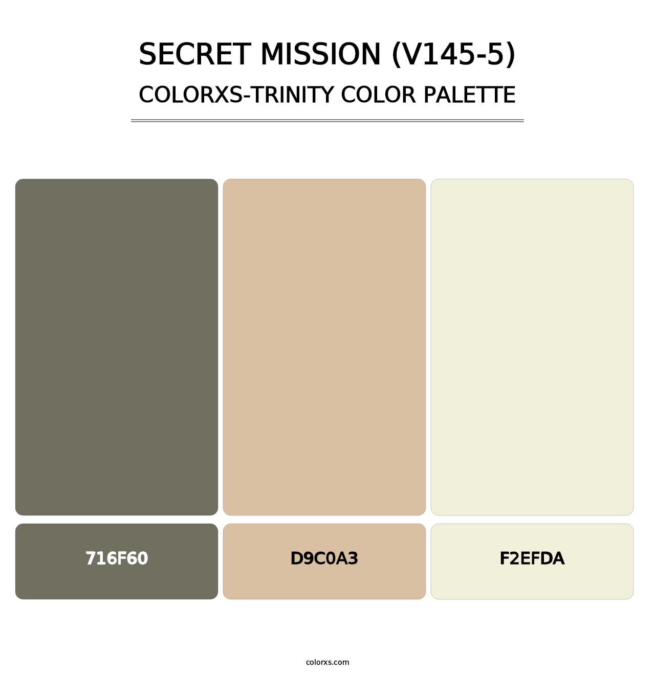 Secret Mission (V145-5) - Colorxs Trinity Palette
