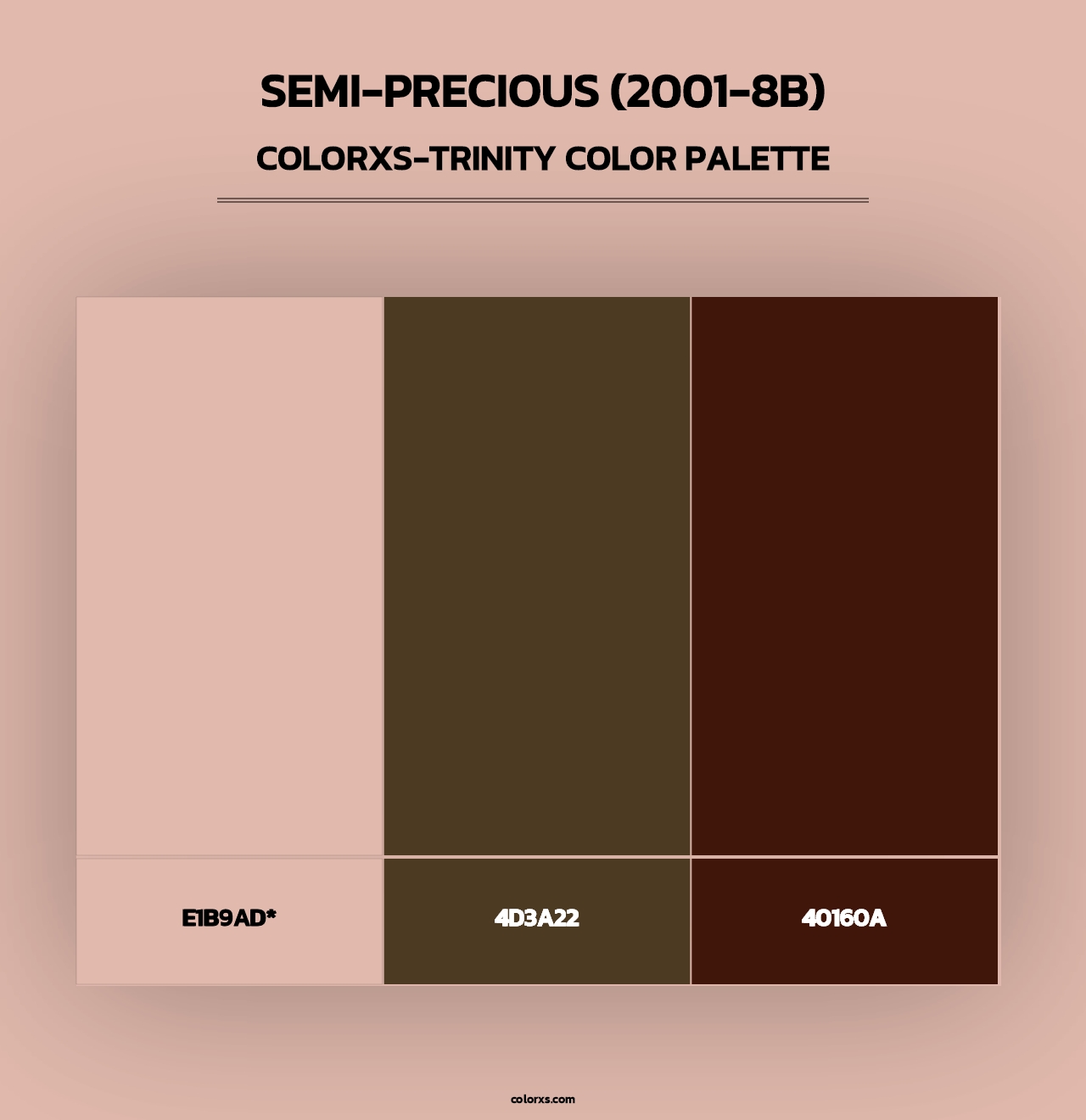 Semi-Precious (2001-8B) - Colorxs Trinity Palette