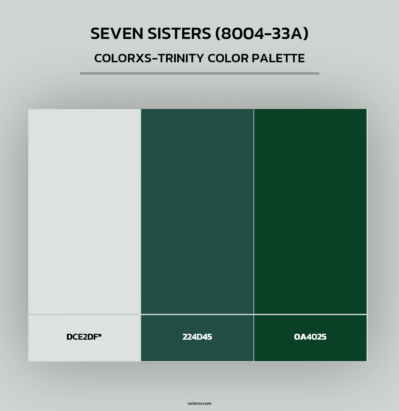 Seven Sisters (8004-33A) - Colorxs Trinity Palette
