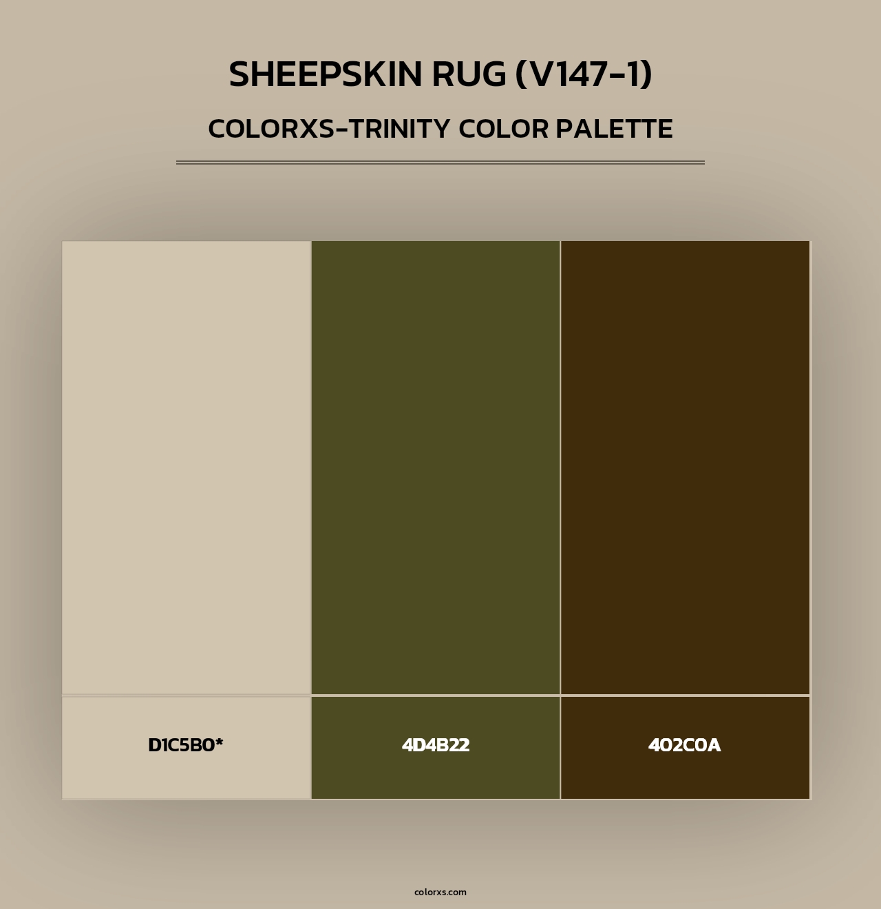 Sheepskin Rug (V147-1) - Colorxs Trinity Palette