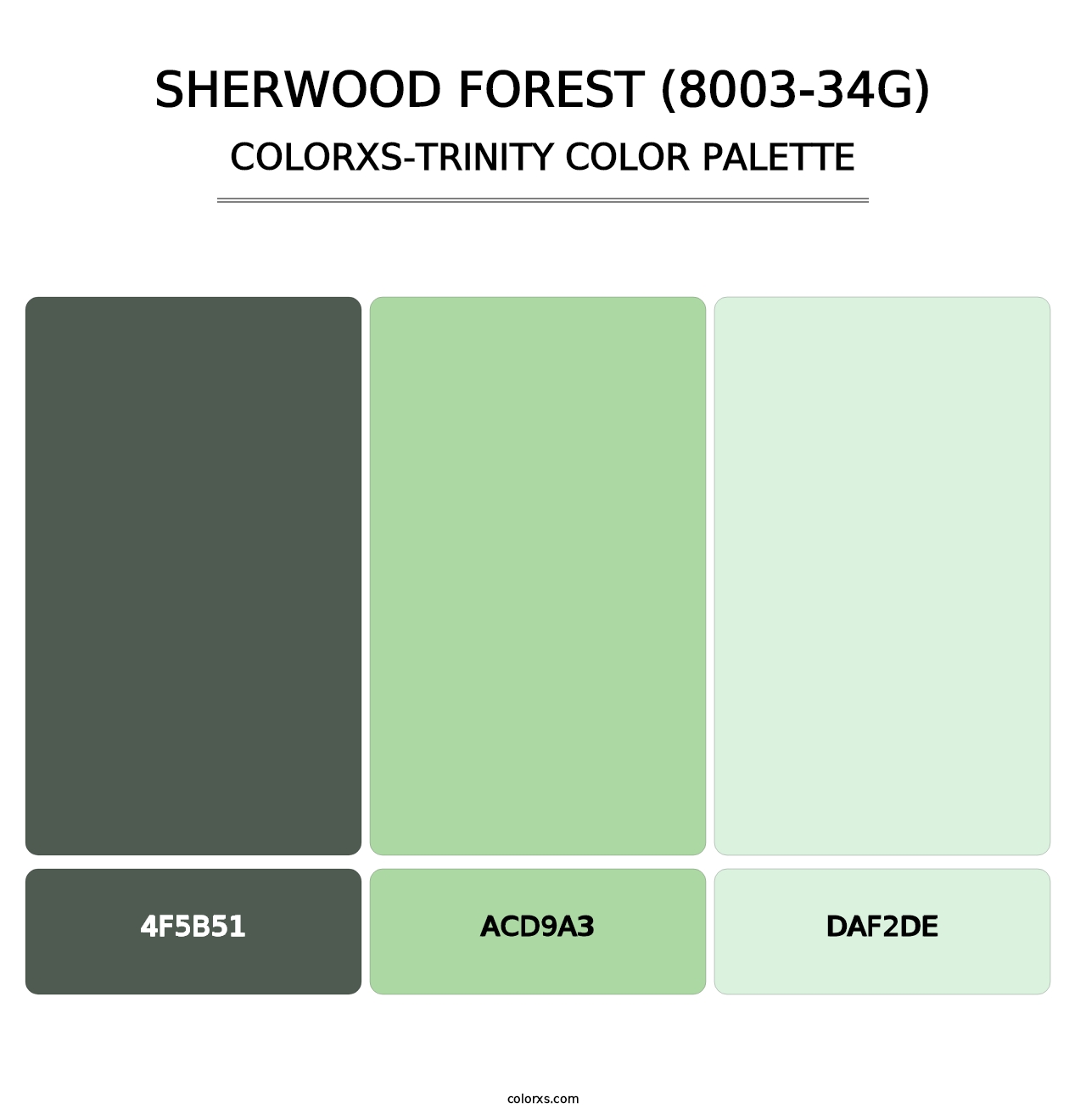 Sherwood Forest (8003-34G) - Colorxs Trinity Palette