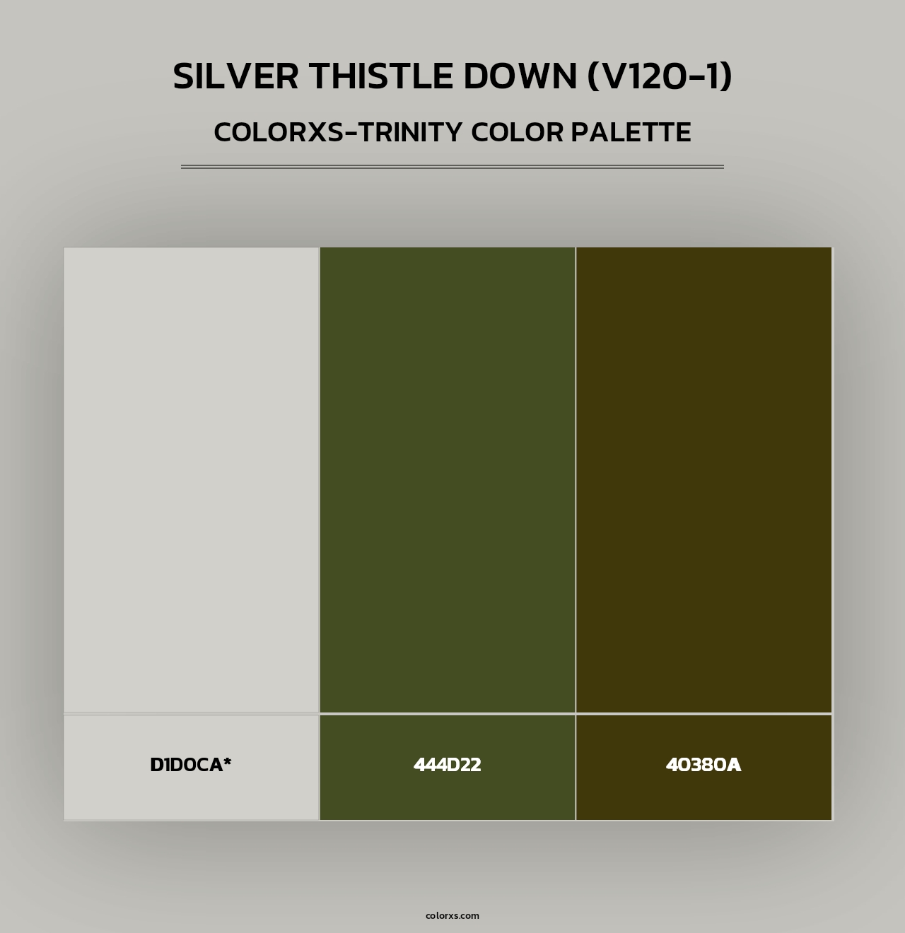 Silver Thistle Down (V120-1) - Colorxs Trinity Palette