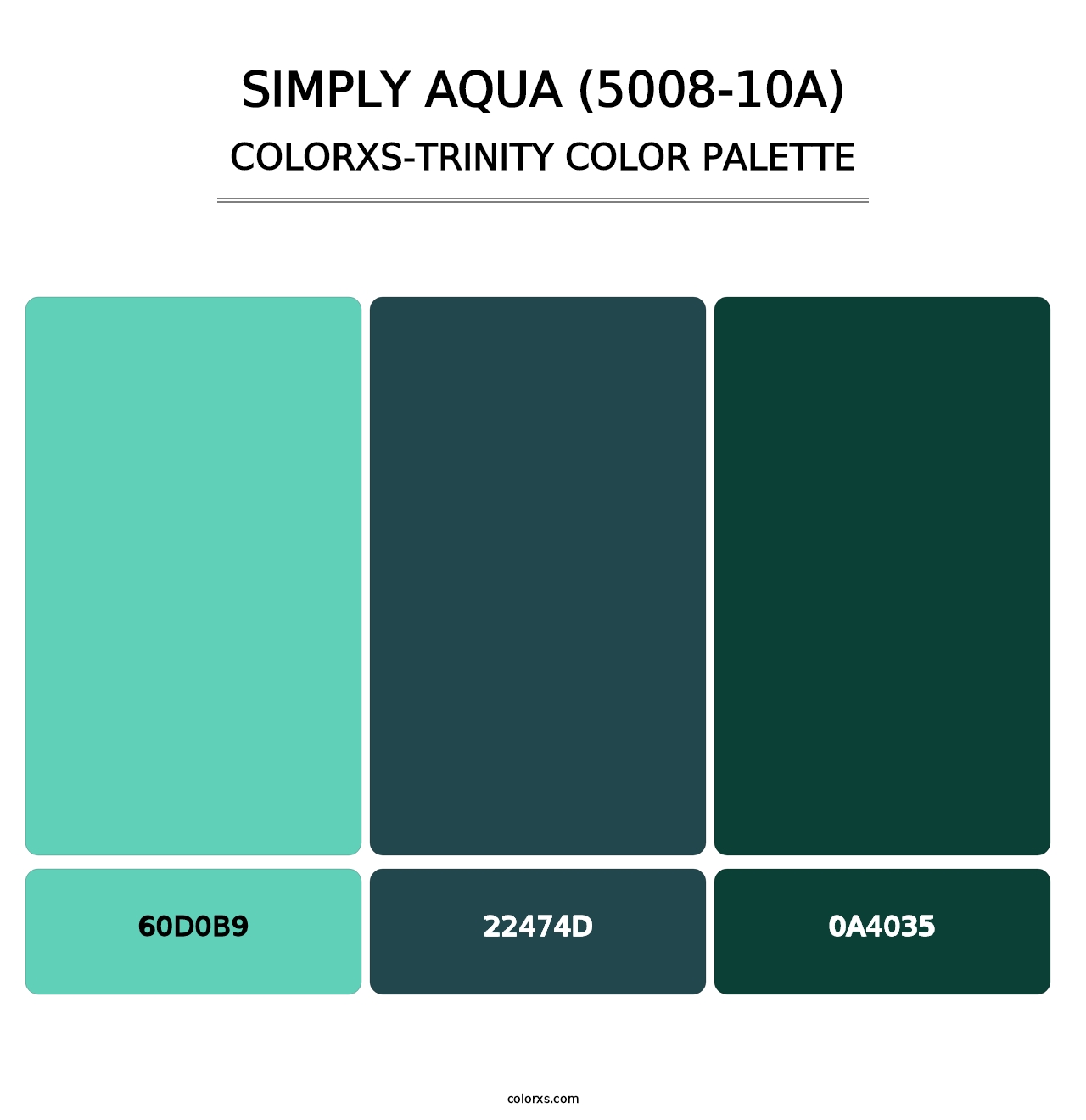 Simply Aqua (5008-10A) - Colorxs Trinity Palette