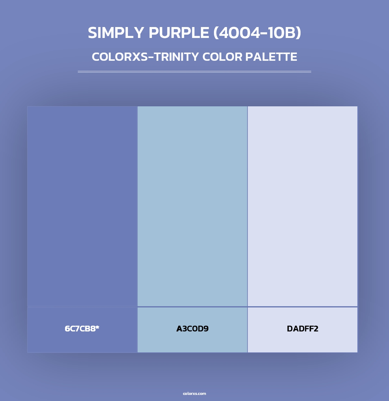 Simply Purple (4004-10B) - Colorxs Trinity Palette