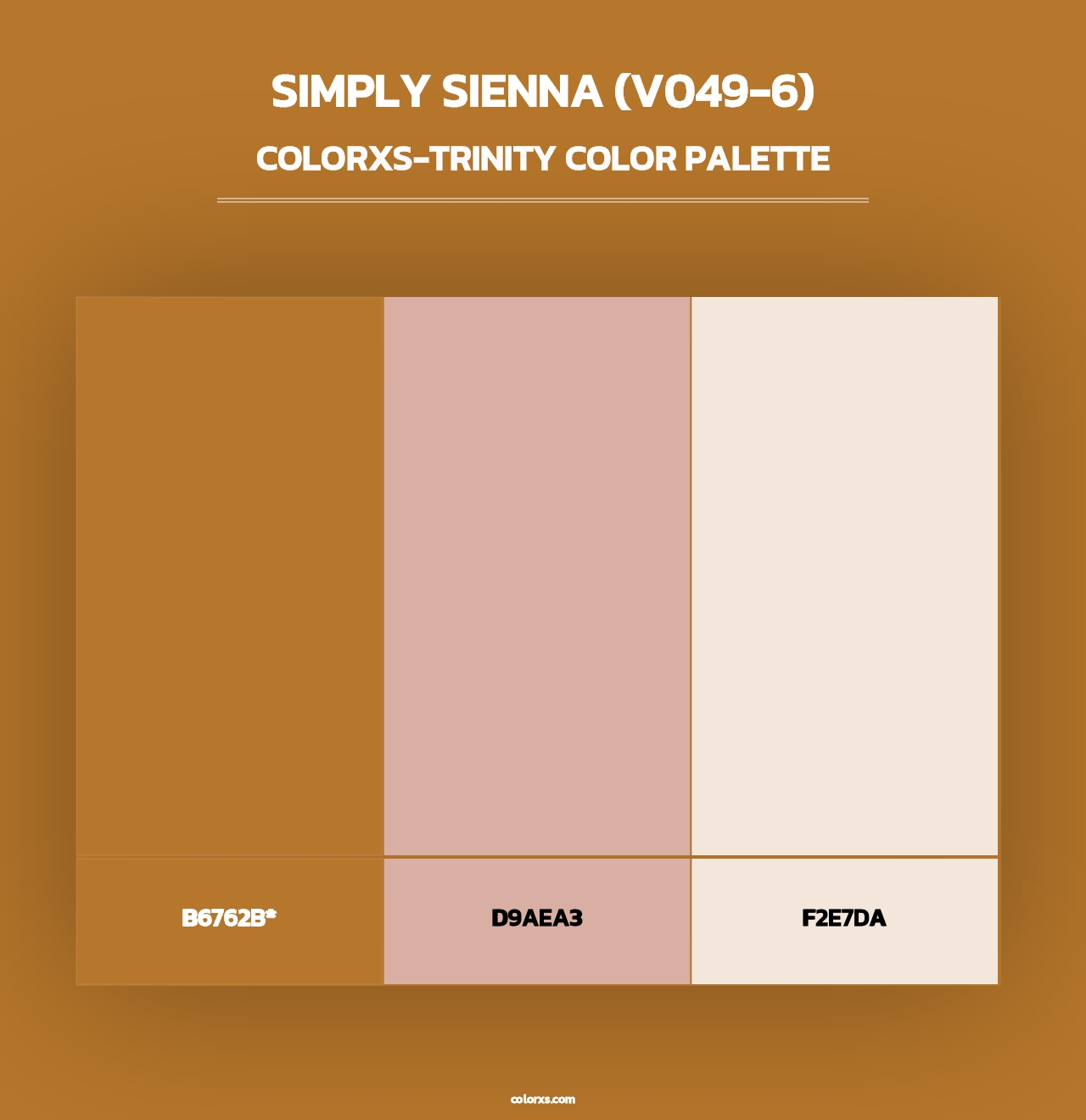 Simply Sienna (V049-6) - Colorxs Trinity Palette