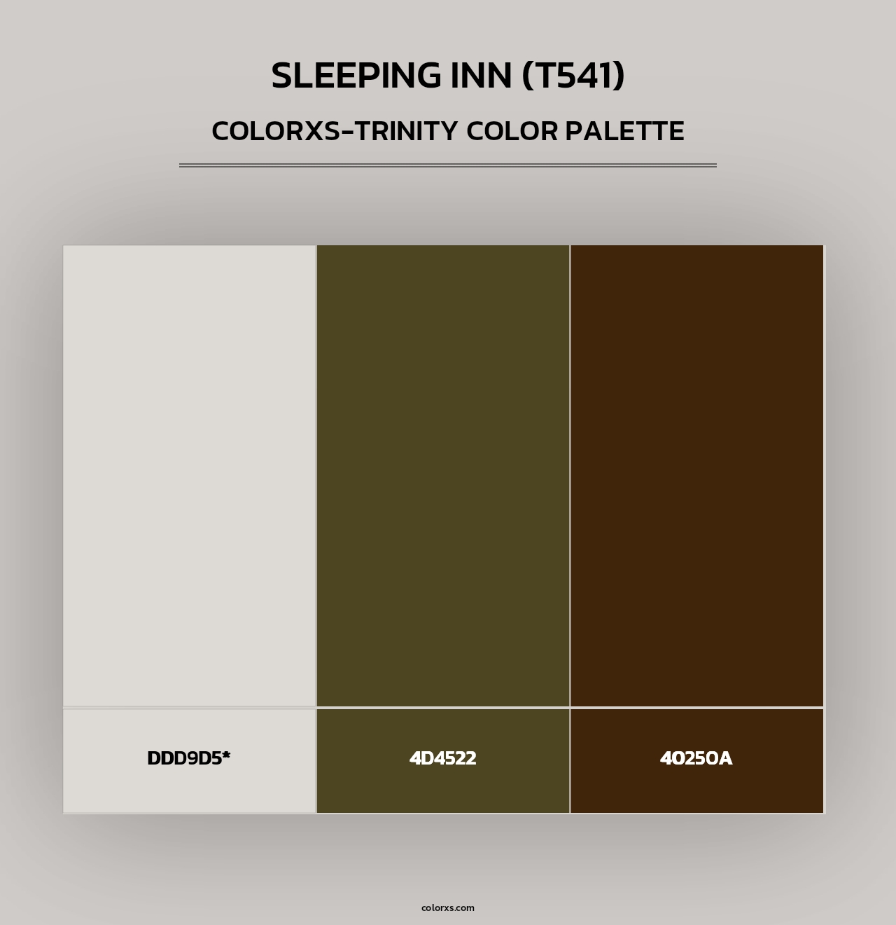 Sleeping Inn (T541) - Colorxs Trinity Palette