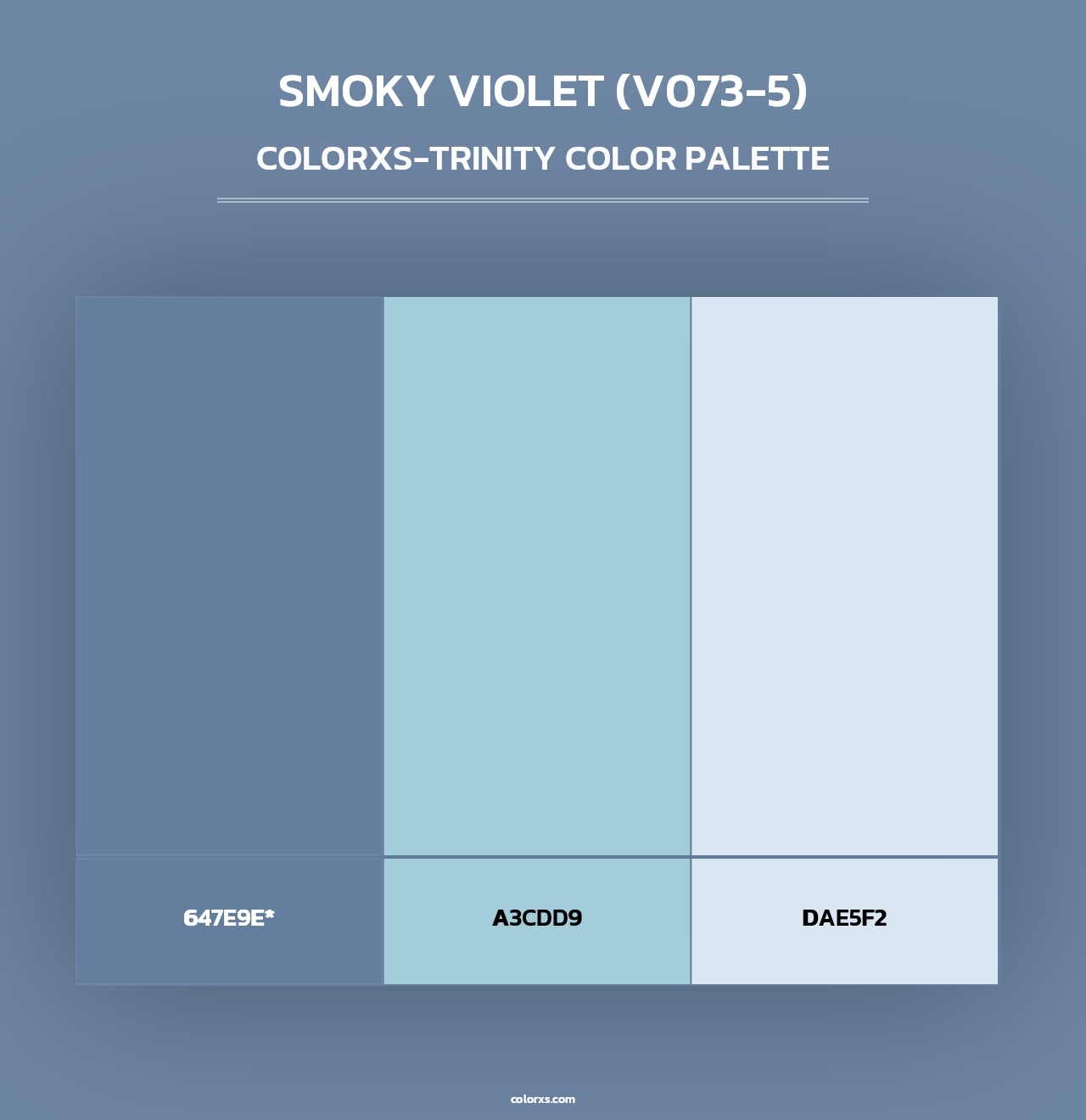 Smoky Violet (V073-5) - Colorxs Trinity Palette