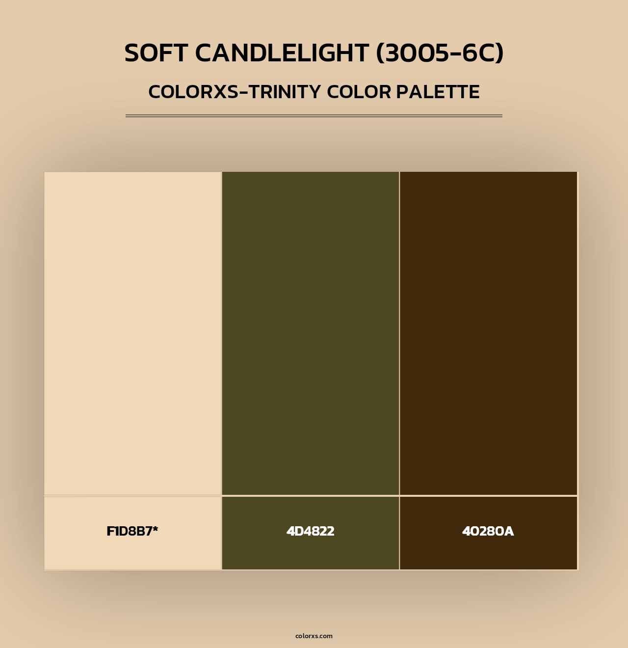 Soft Candlelight (3005-6C) - Colorxs Trinity Palette