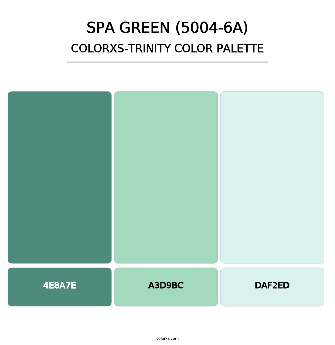 Spa Green (5004-6A) - Colorxs Trinity Palette