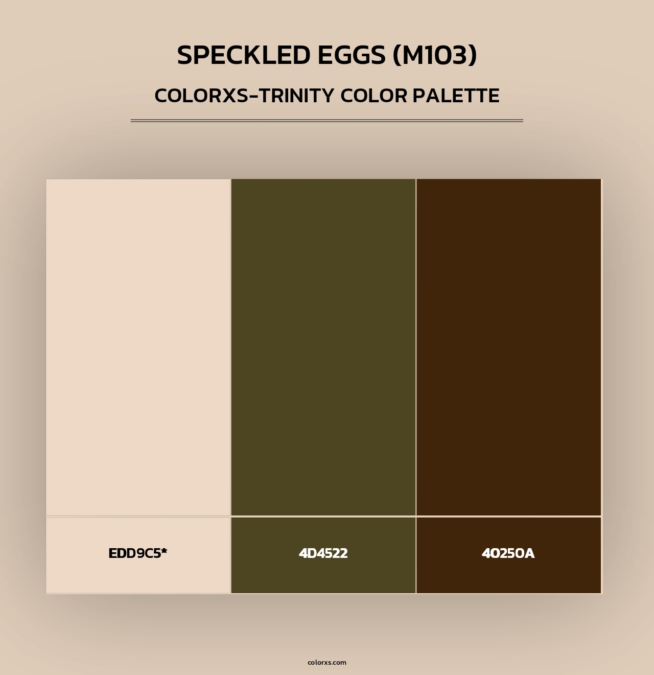 Speckled Eggs (M103) - Colorxs Trinity Palette