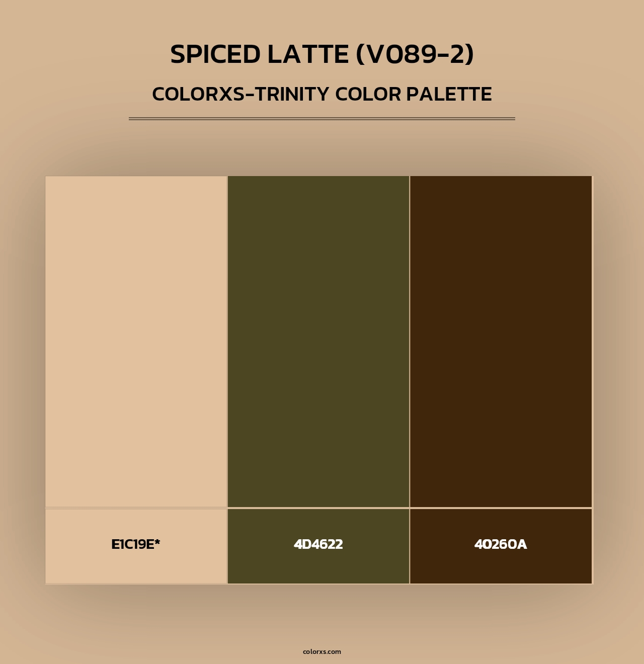 Spiced Latte (V089-2) - Colorxs Trinity Palette