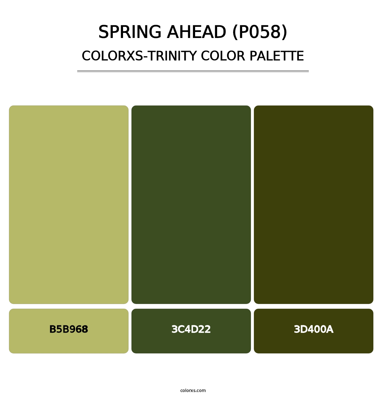 Spring Ahead (P058) - Colorxs Trinity Palette