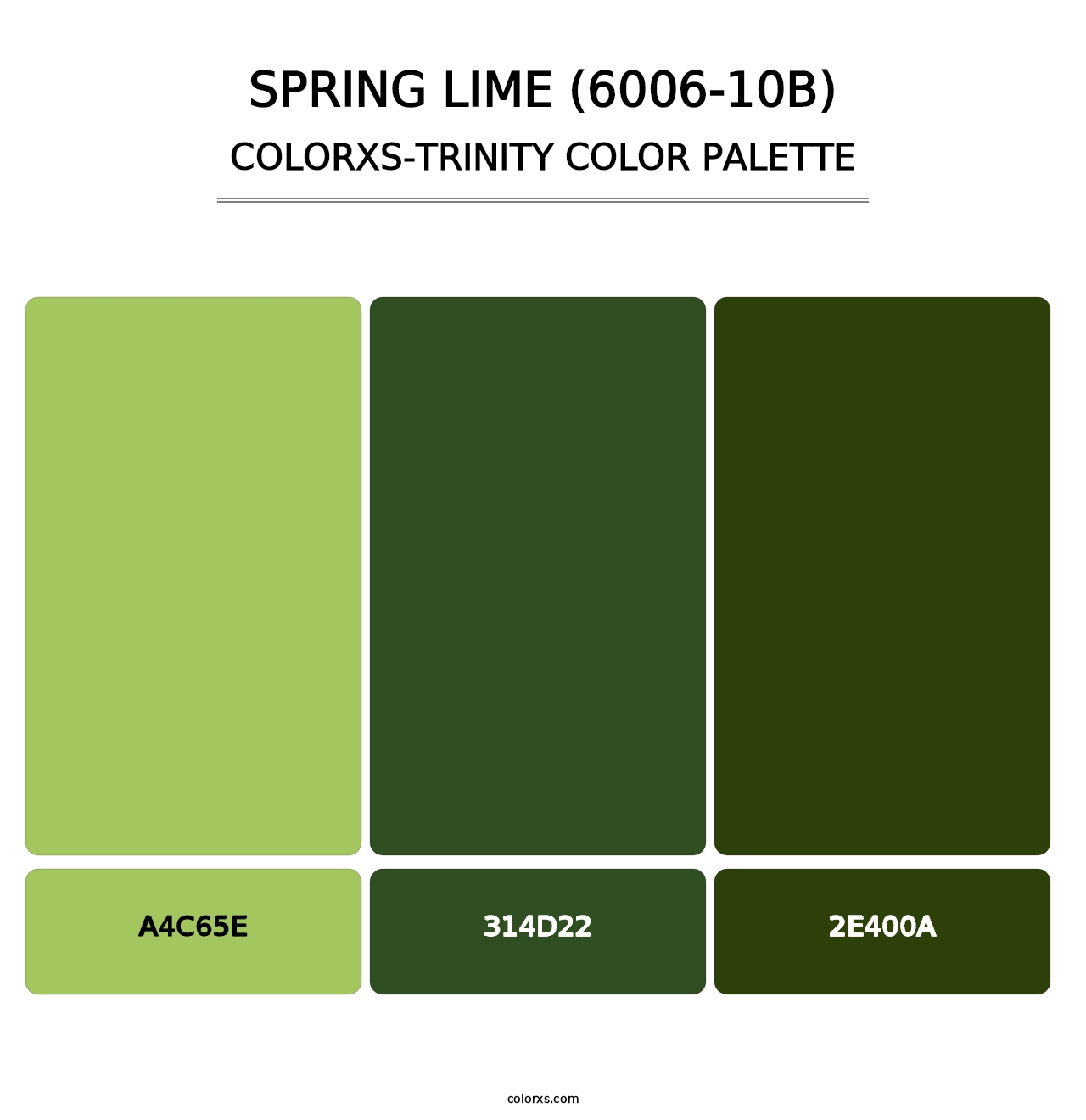 Spring Lime (6006-10B) - Colorxs Trinity Palette