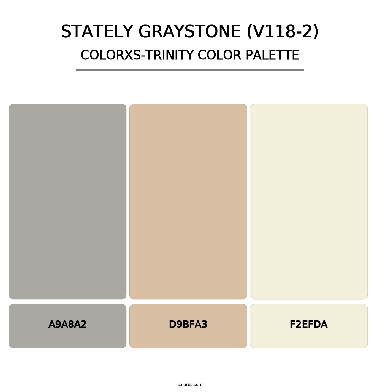 Stately Graystone (V118-2) - Colorxs Trinity Palette