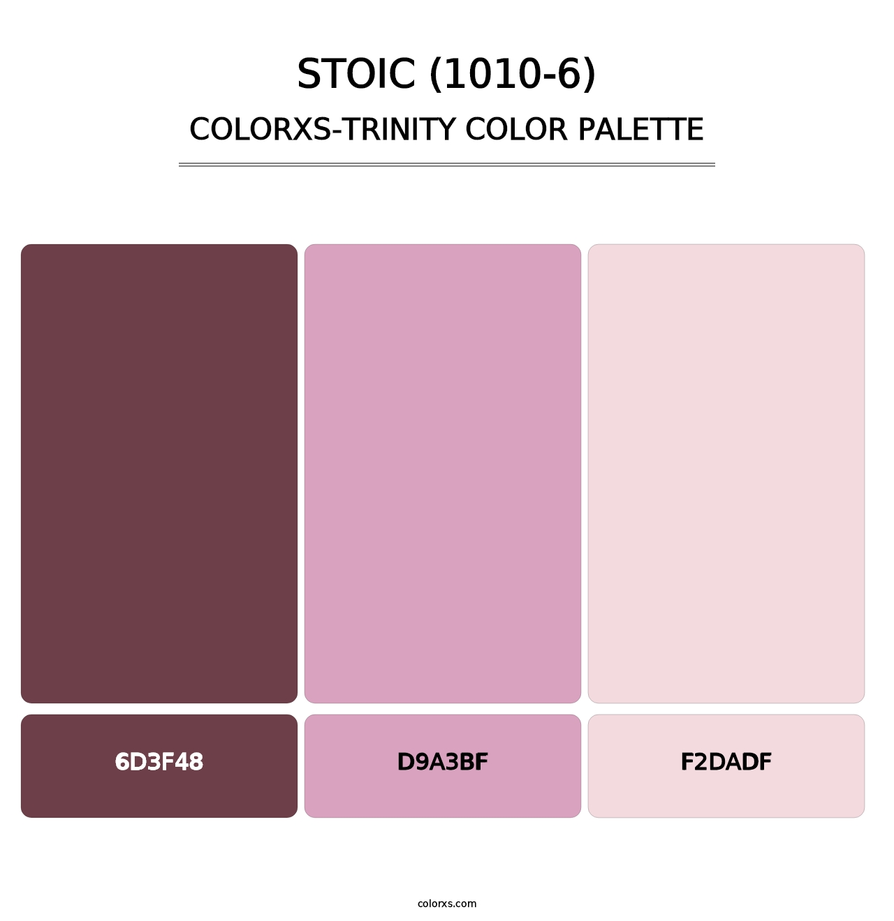 Stoic (1010-6) - Colorxs Trinity Palette