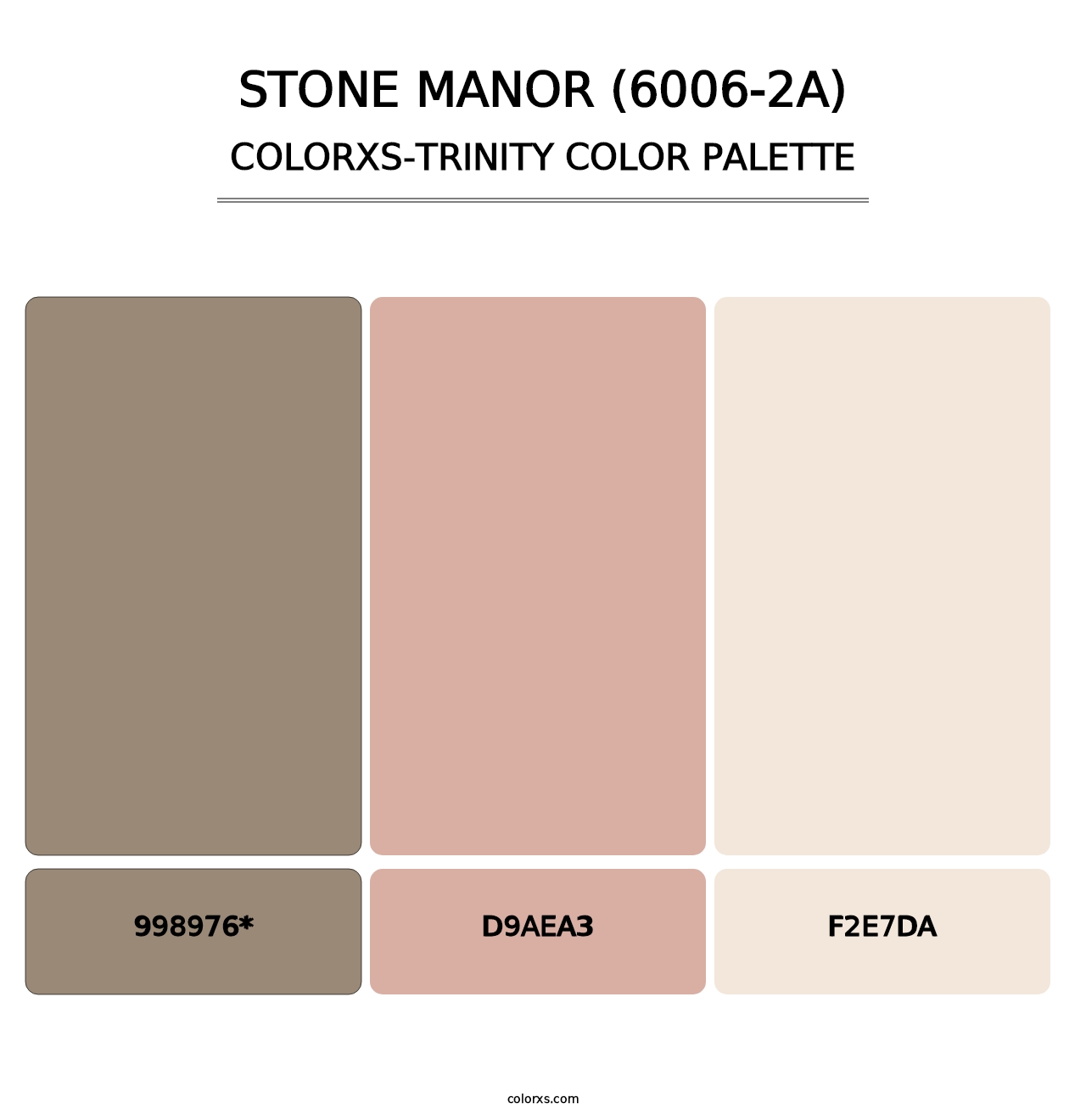 Stone Manor (6006-2A) - Colorxs Trinity Palette