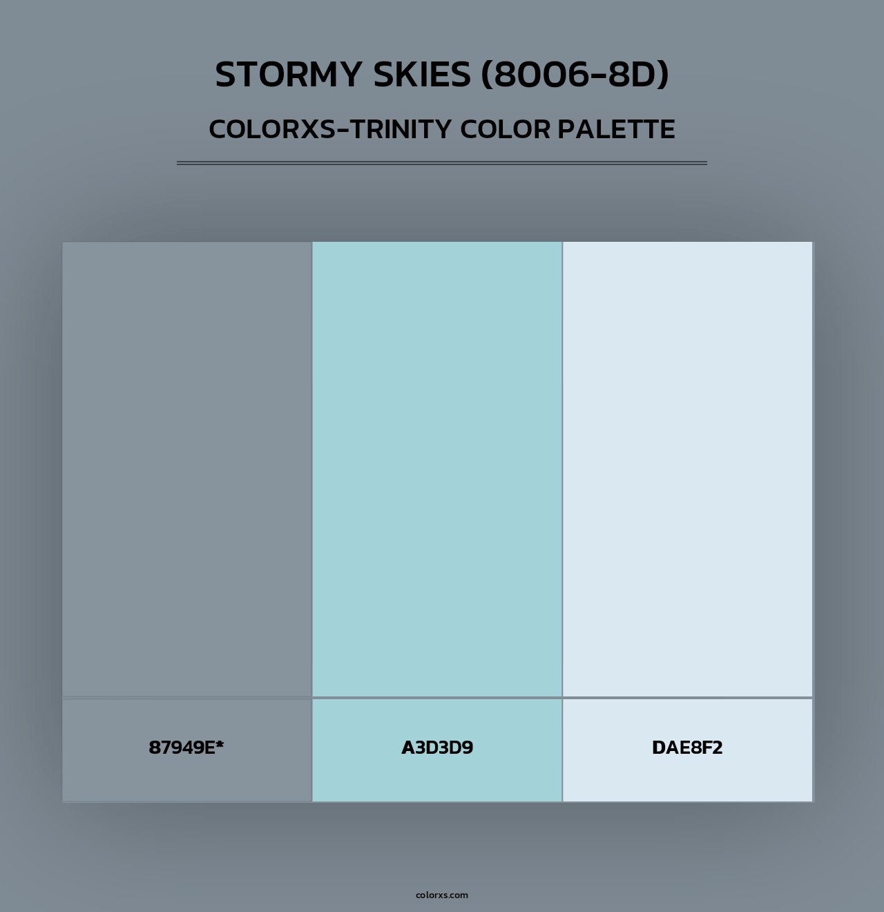 Stormy Skies (8006-8D) - Colorxs Trinity Palette