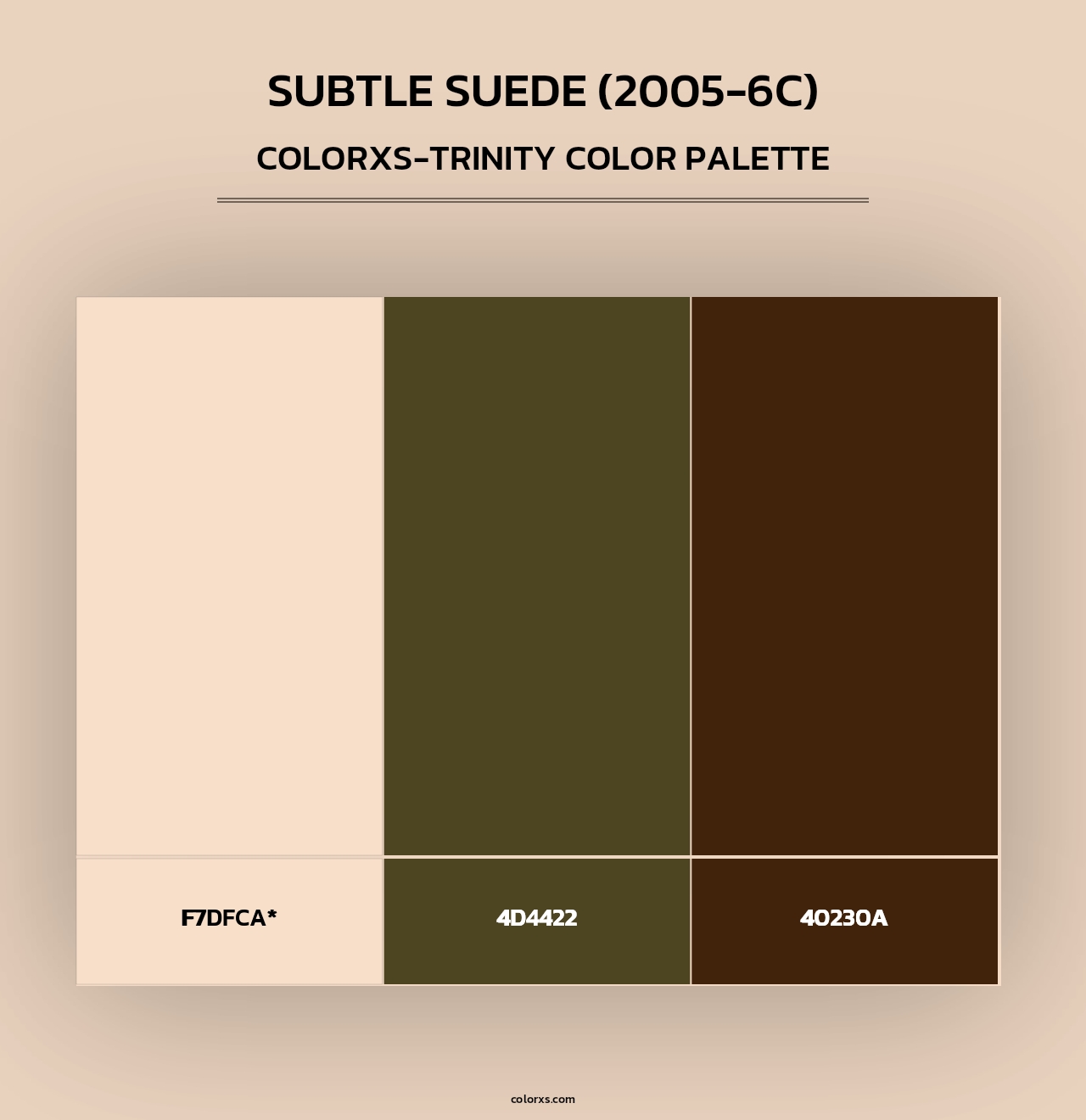 Subtle Suede (2005-6C) - Colorxs Trinity Palette