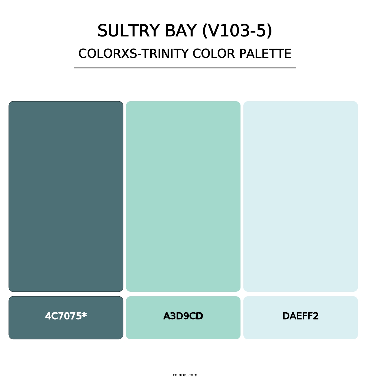 Sultry Bay (V103-5) - Colorxs Trinity Palette
