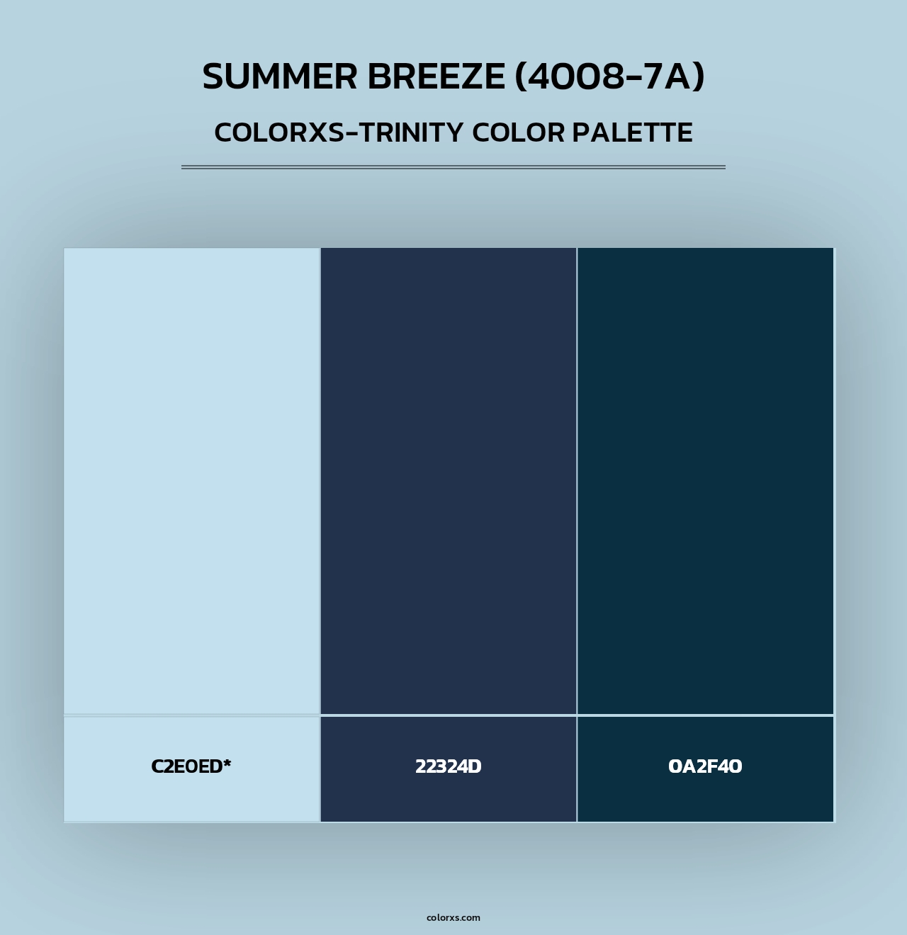Summer Breeze (4008-7A) - Colorxs Trinity Palette