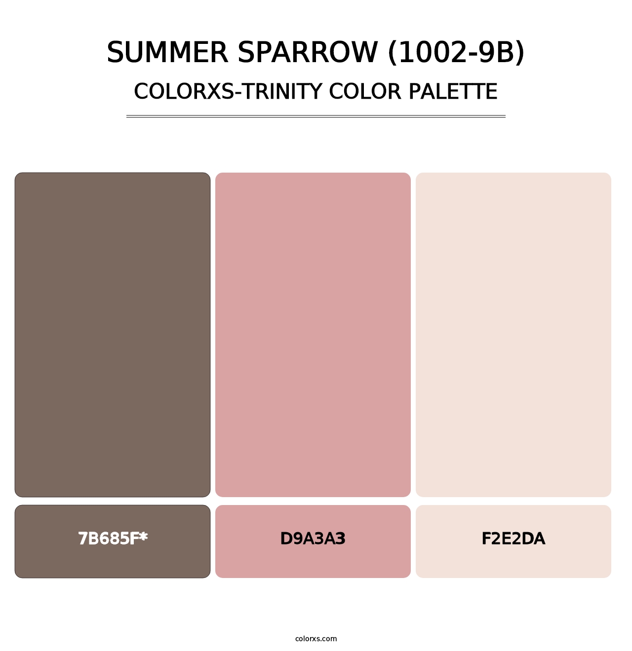 Summer Sparrow (1002-9B) - Colorxs Trinity Palette