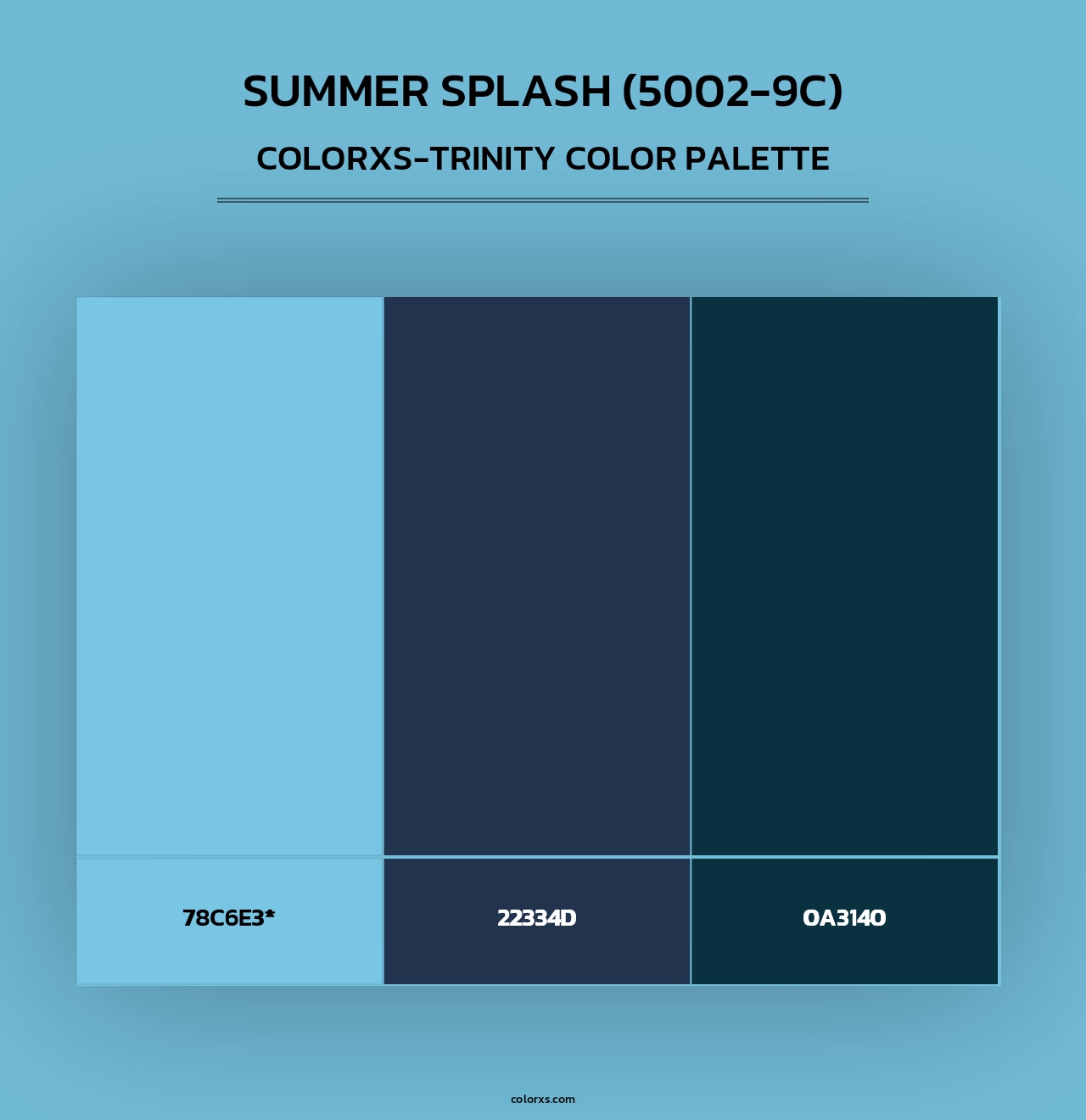 Summer Splash (5002-9C) - Colorxs Trinity Palette