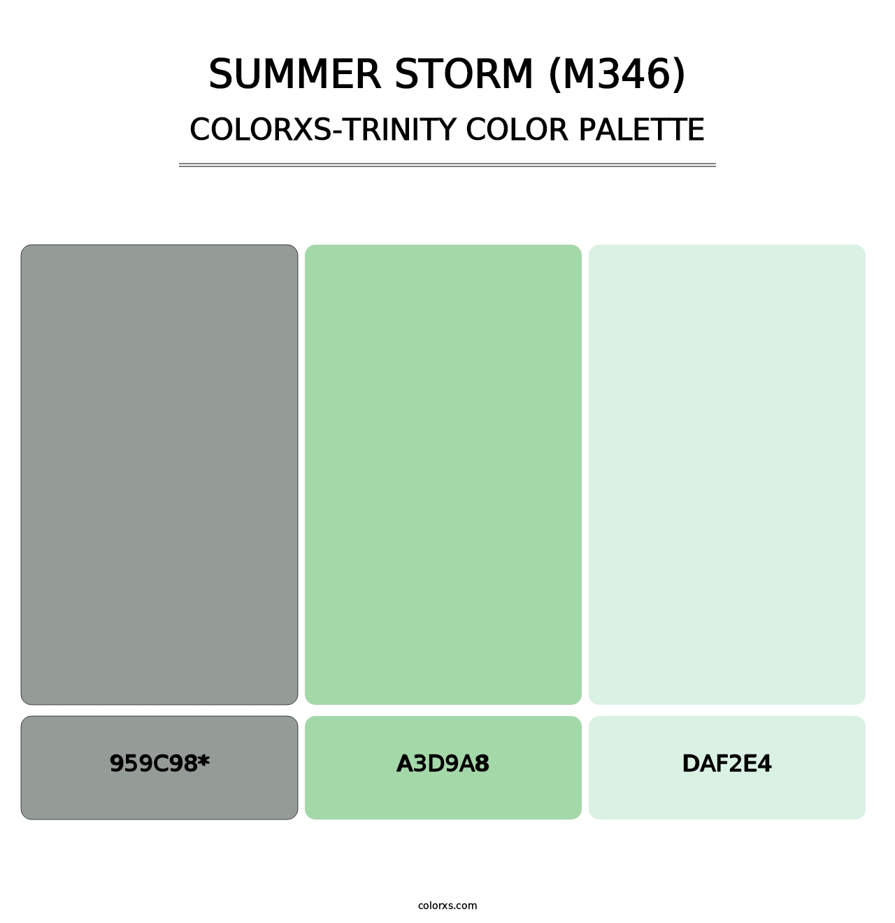 Summer Storm (M346) - Colorxs Trinity Palette