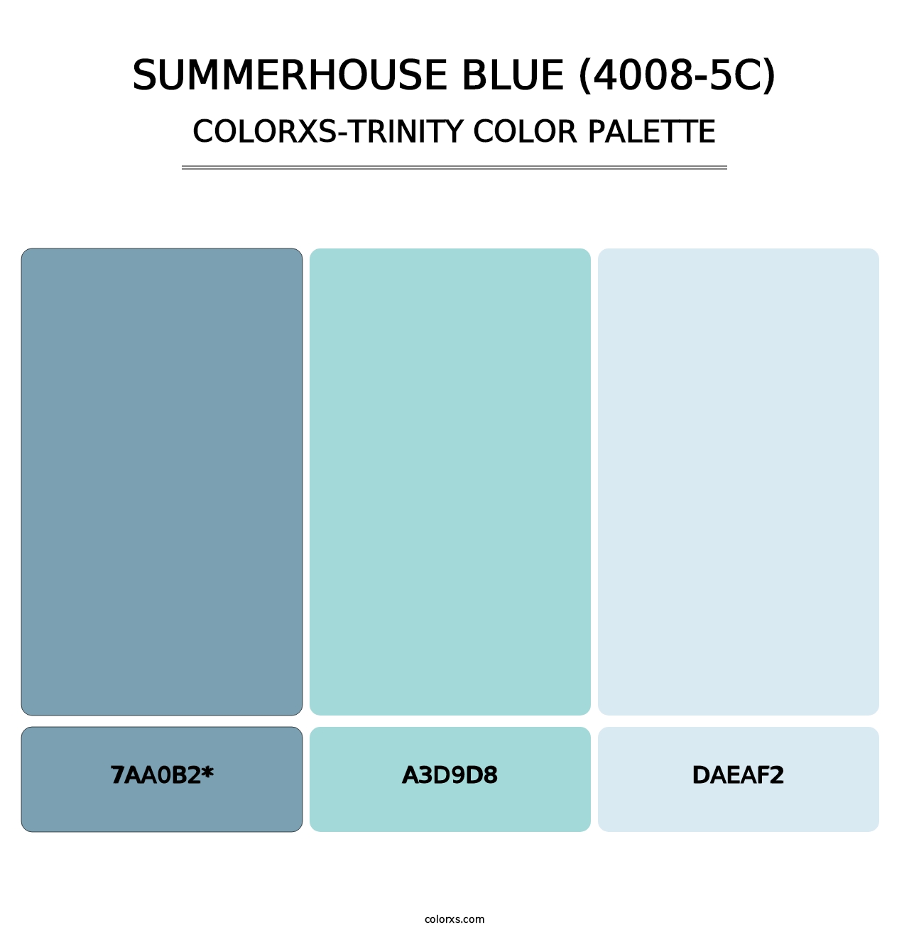 Summerhouse Blue (4008-5C) - Colorxs Trinity Palette
